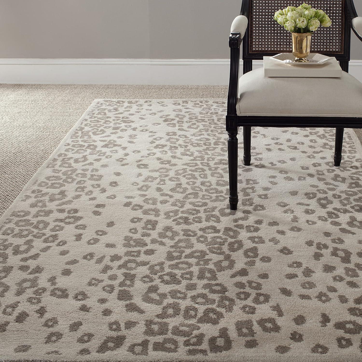 Hand-Tufted Sharkey Grey Wool-Viscose Blend Non-Slip Area Rug, 2'6" x 4'3"