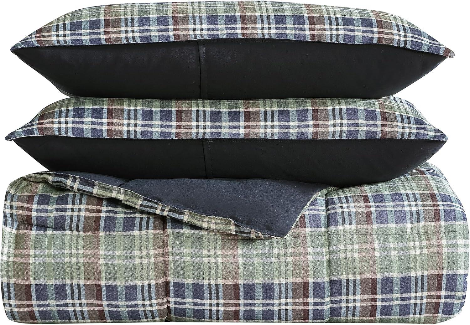 Rugged Plaid Reversible Comforter Mini Set - Eddie Bauer