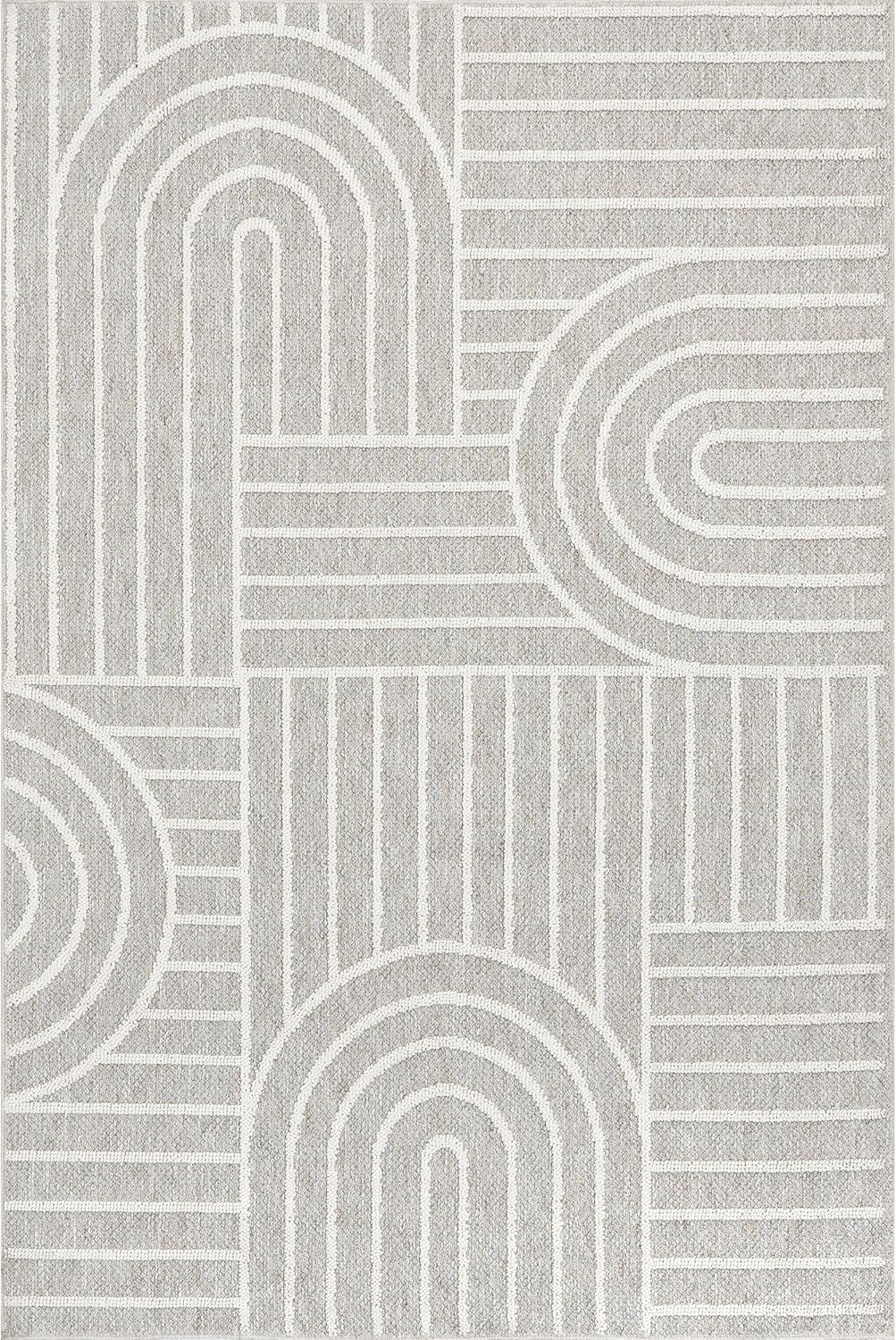 Nuloom Liliya Modern Geometric Machine Washable Indoor Area Rug