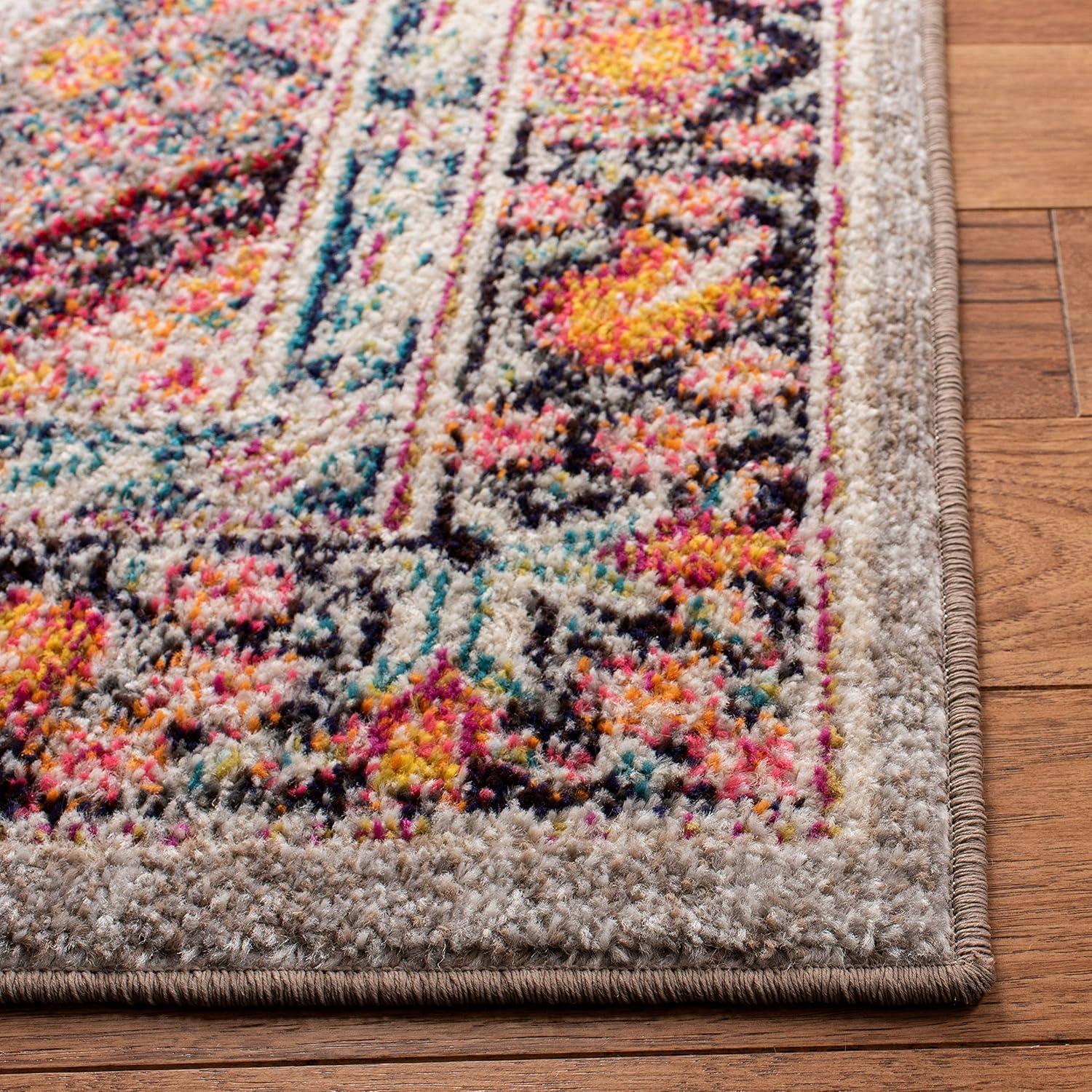 Madison 200 MAD252 Power Loomed Indoor Area Rug - Navy/Turquoise - 8'x10' - Safavieh