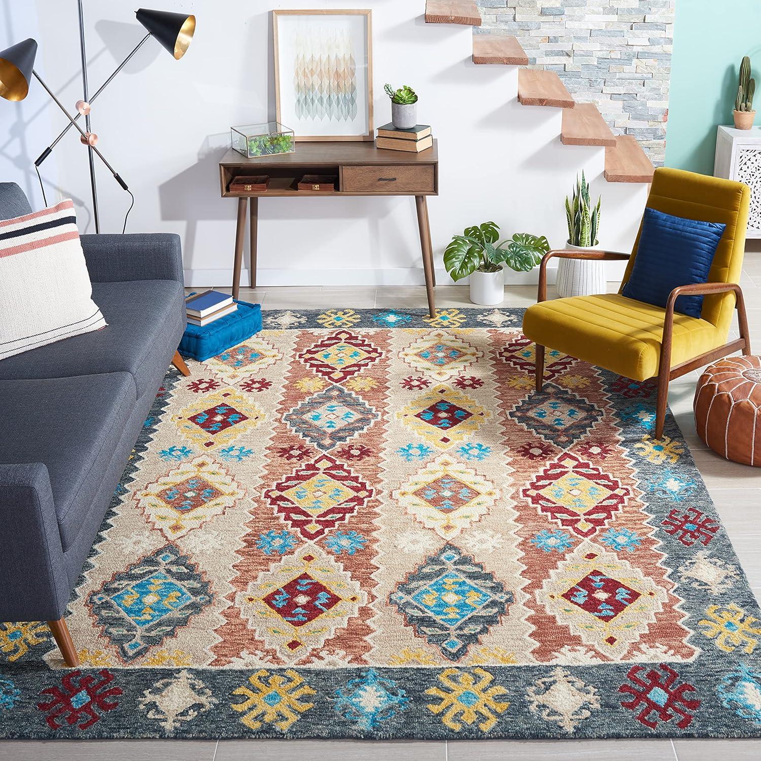 Aspen APN508 Hand Tufted Area Rug  - Safavieh