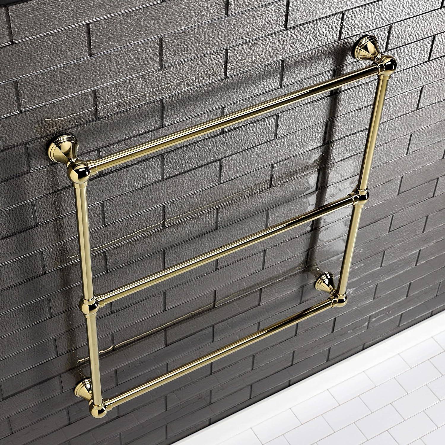 Kingston Brass DTC323019PB Kingston Brass Maximilien 30-Inch Wall Mount 3-Bar Towel Rack