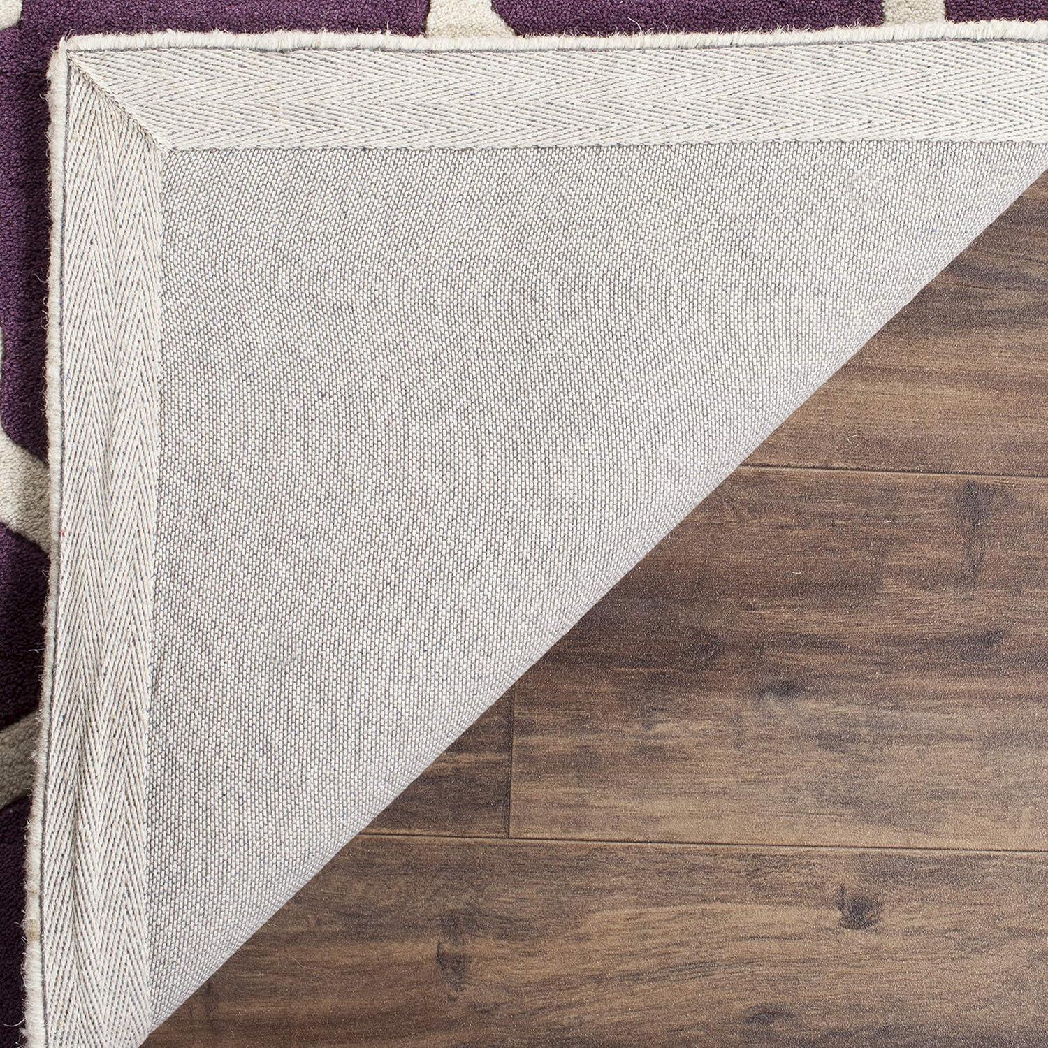 Chatham CHT735 Hand Tufted Accent Rug Purple / Ivory 3' X 5' - Safavieh.