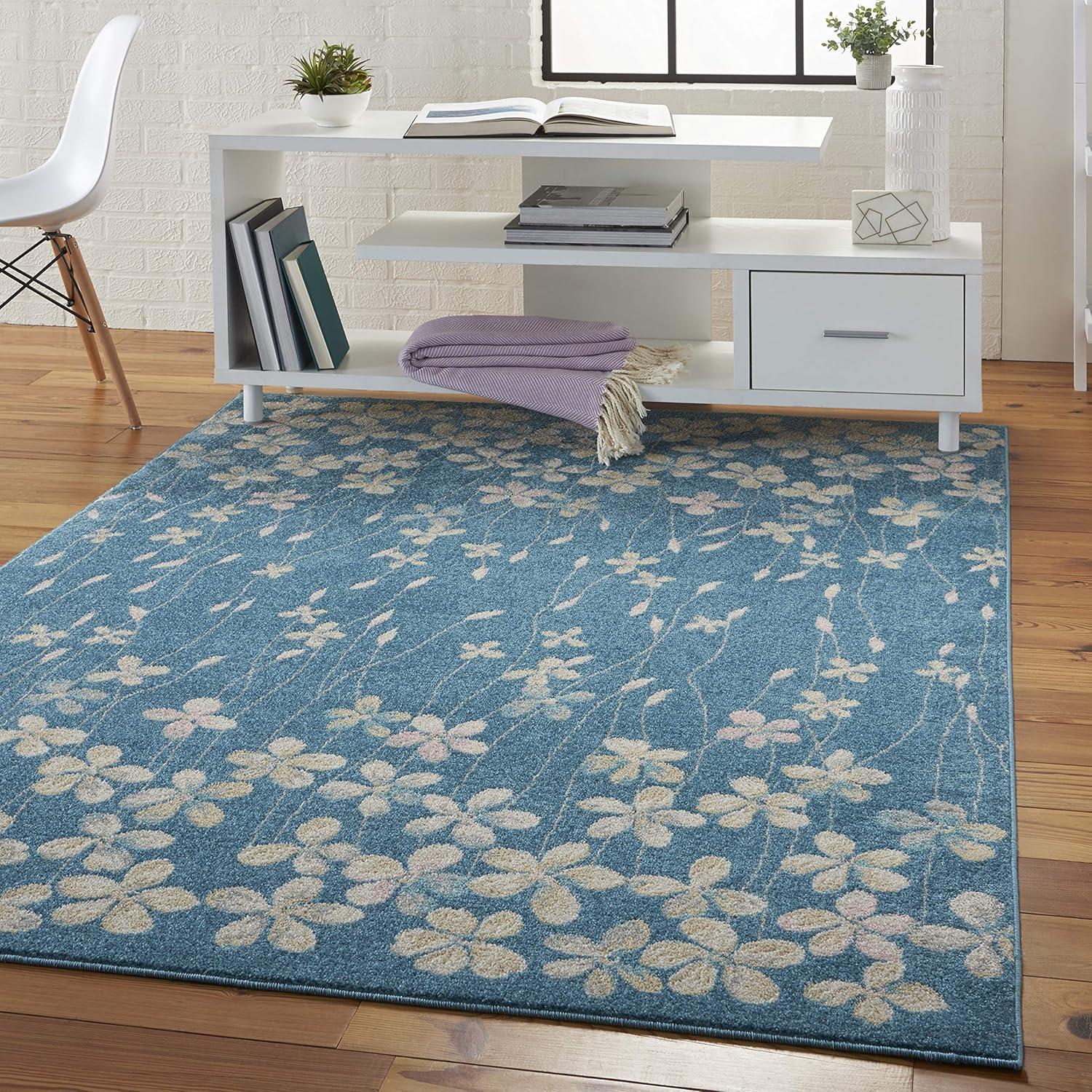 Nourison Tranquil Bohemian Botanical Bloom Area Rug