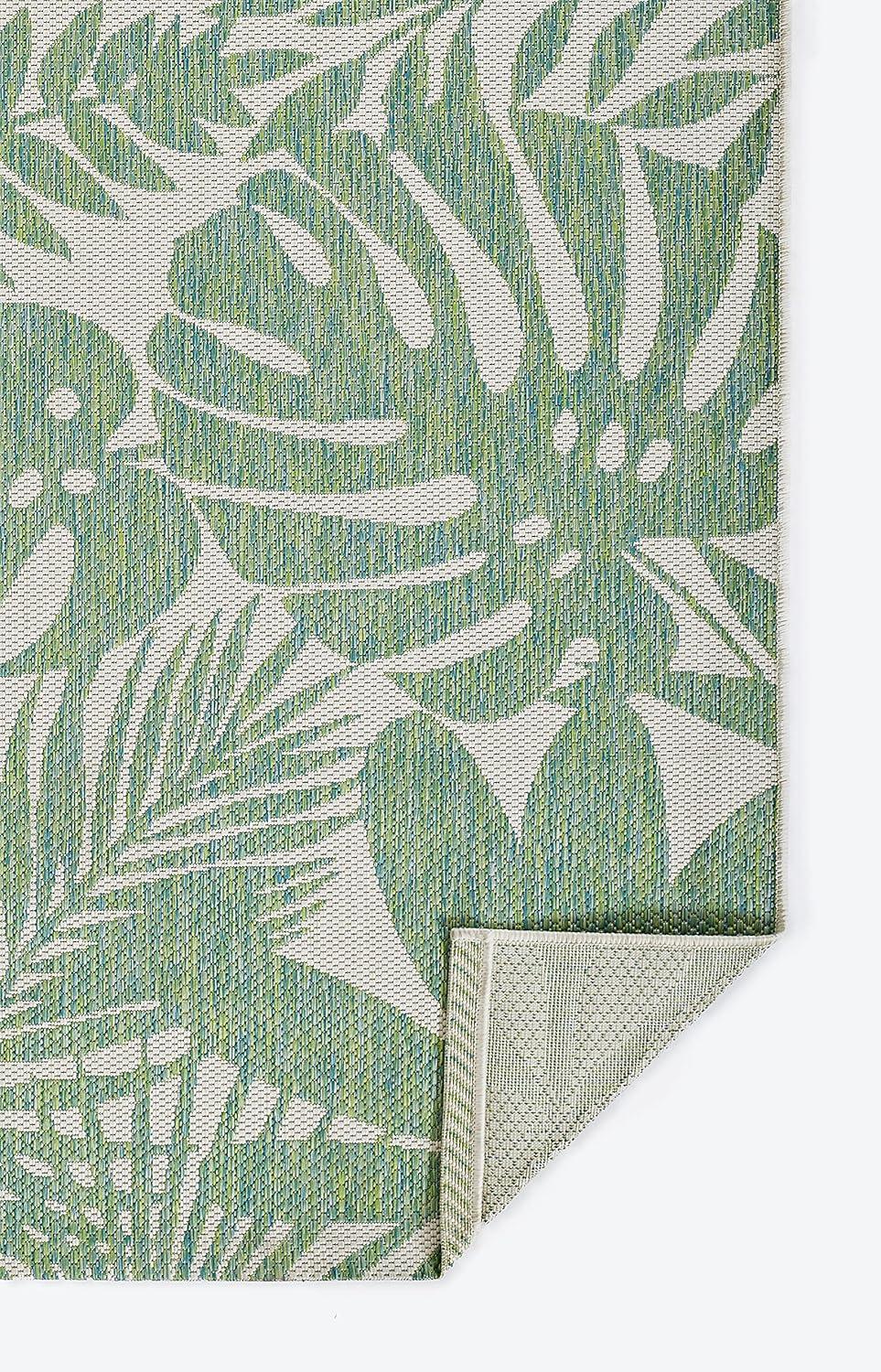 Novogratz Villa Floral Green/White Indoor / Outdoor Area Rug