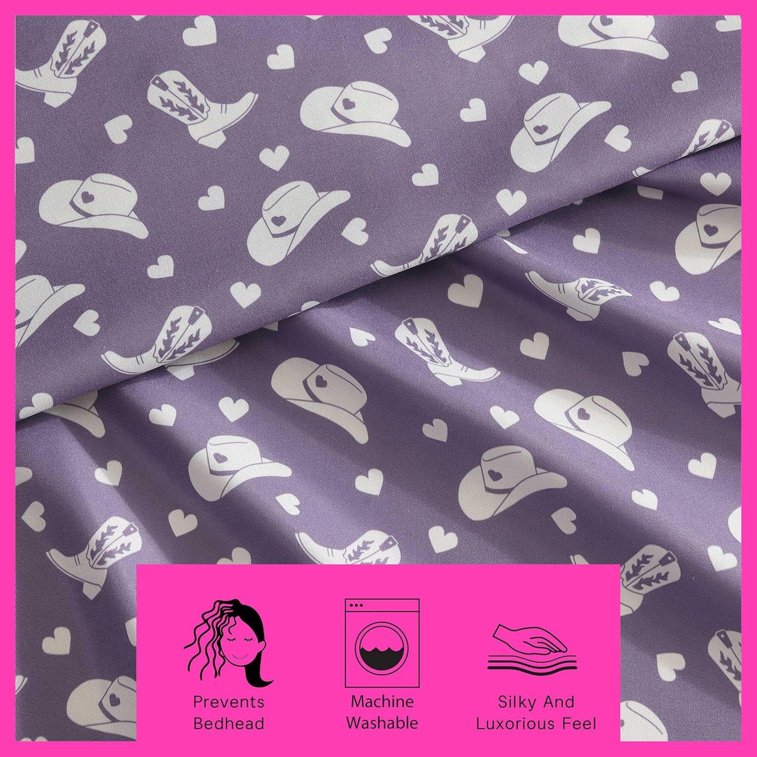 Betsey Johnson Cowgirl Disco Purple Full Sheet Set