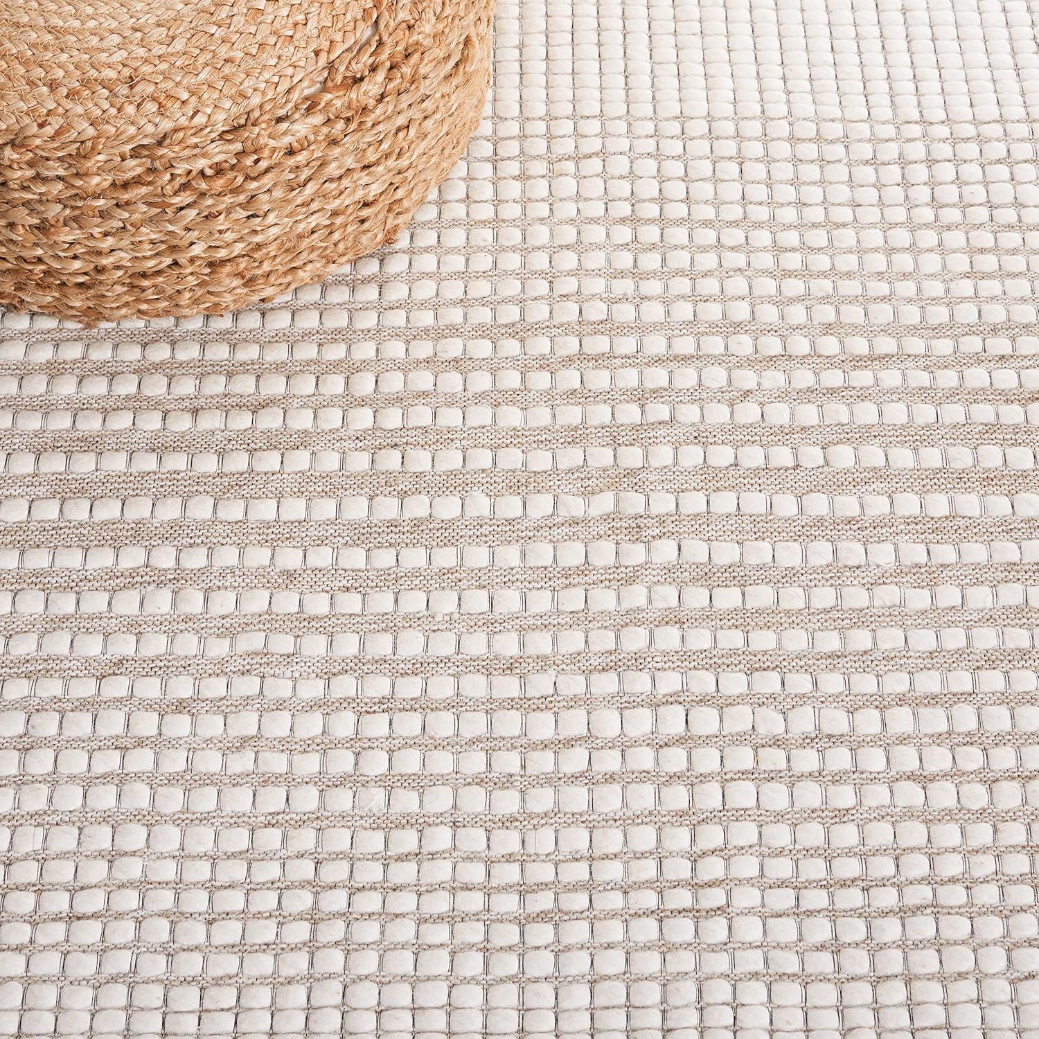 Marbella MRB208 Hand Woven Indoor Accent Rug - Ivory/Beige - 3'x5' - Safavieh