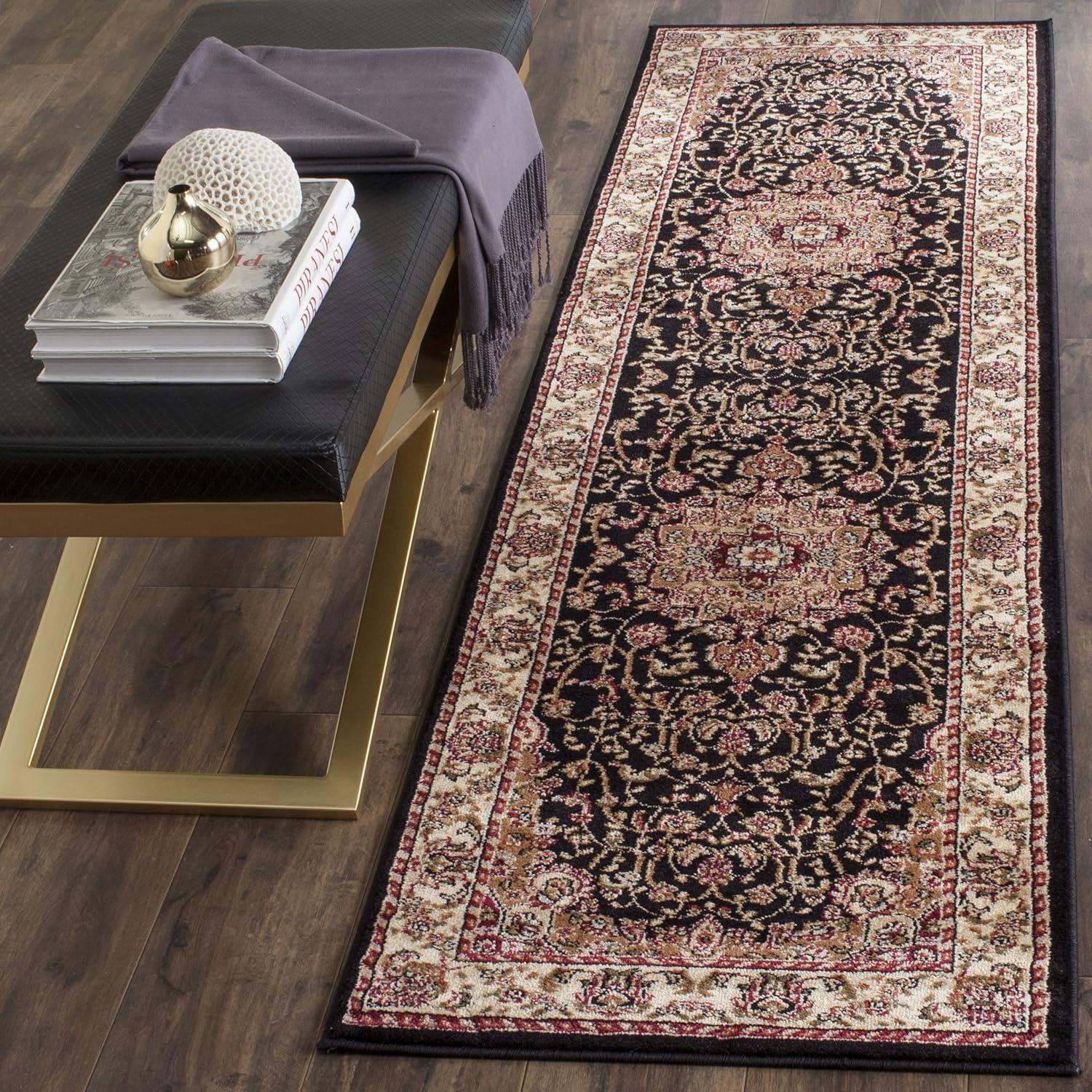 Heritage HG965 Hand Tufted Area Rug - Ivory/Red - 6' Round - Safavieh.