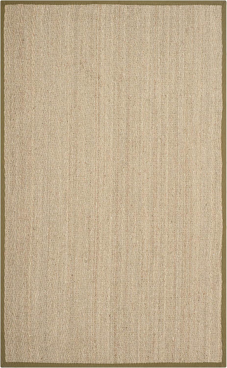 Natural Fiber NF115 Power Loomed Indoor Area Rug - Natural/Olive - 5'x8' - Safavieh.