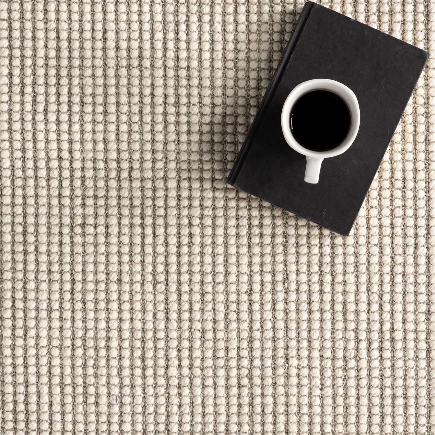 Nuloom Monica Geometric Wool Indoor Area Rug, 5' x 8', Grey