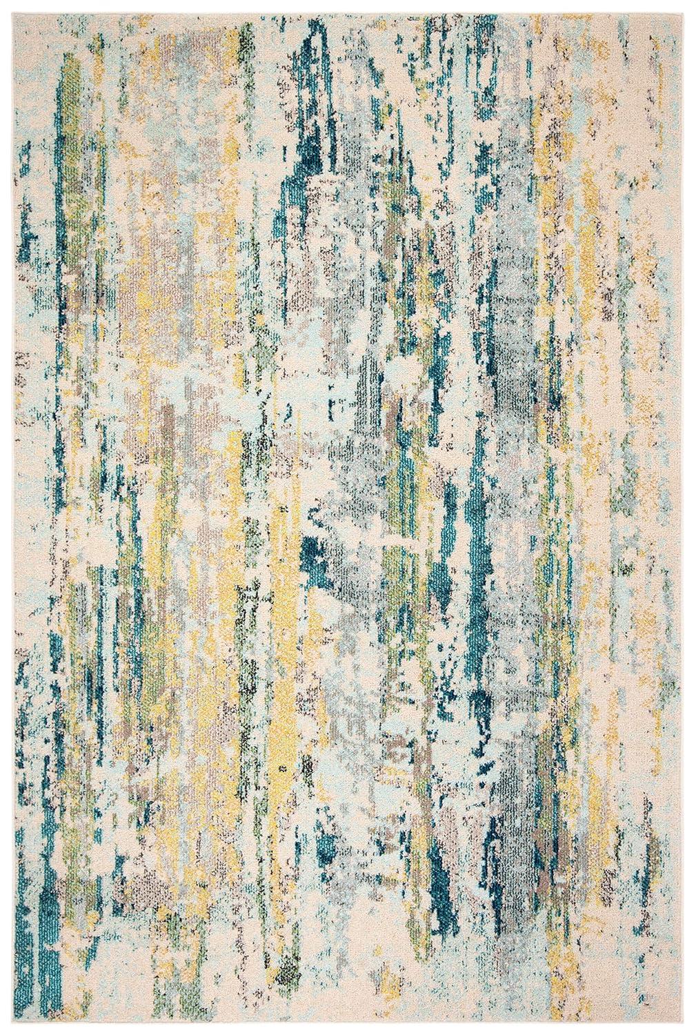 Madison MAD260 Power Loomed Area Rug - Beige/Olive - 5'3"x7'6" - Safavieh.