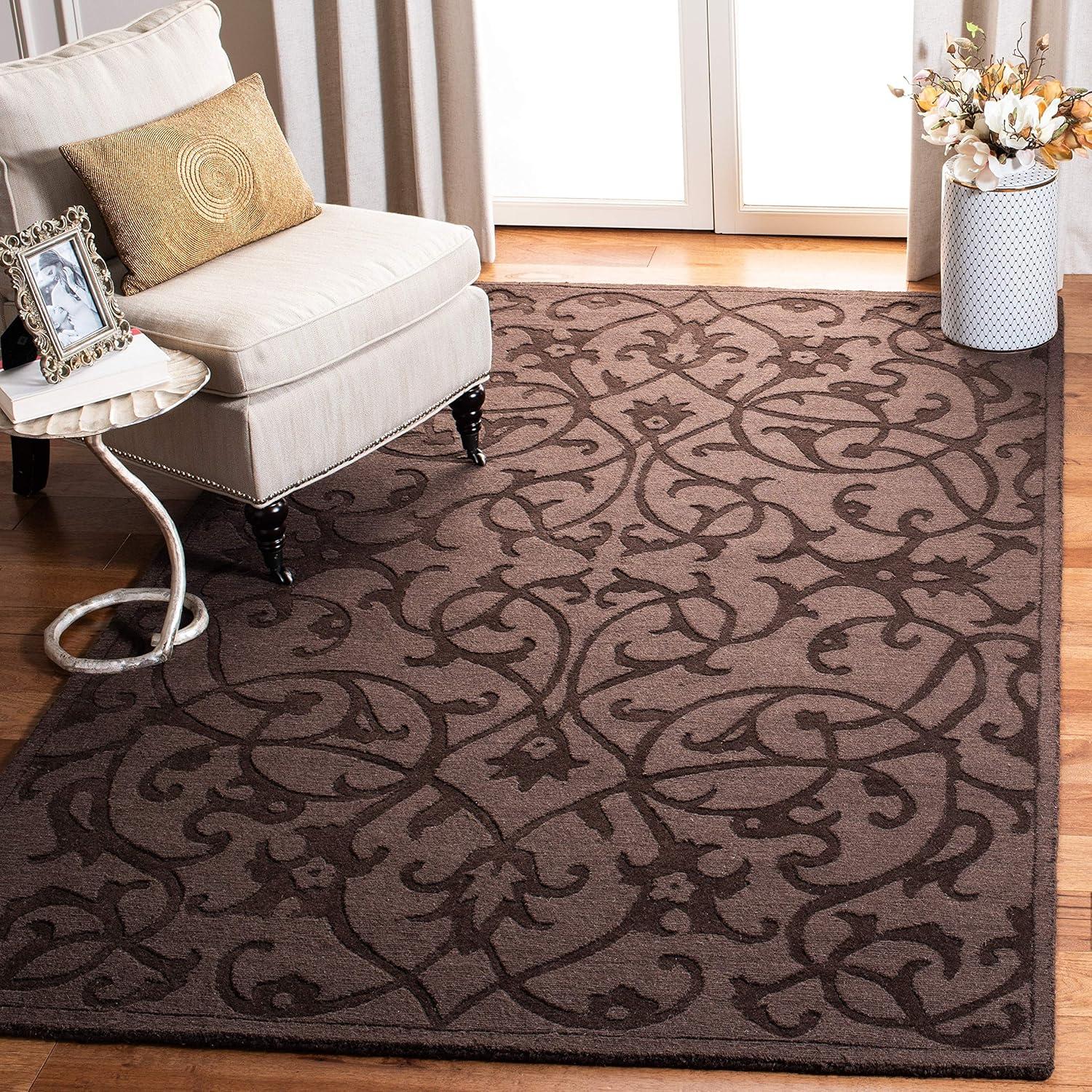 SAFAVIEH Impressions IM341D Handmade Light Brown Rug