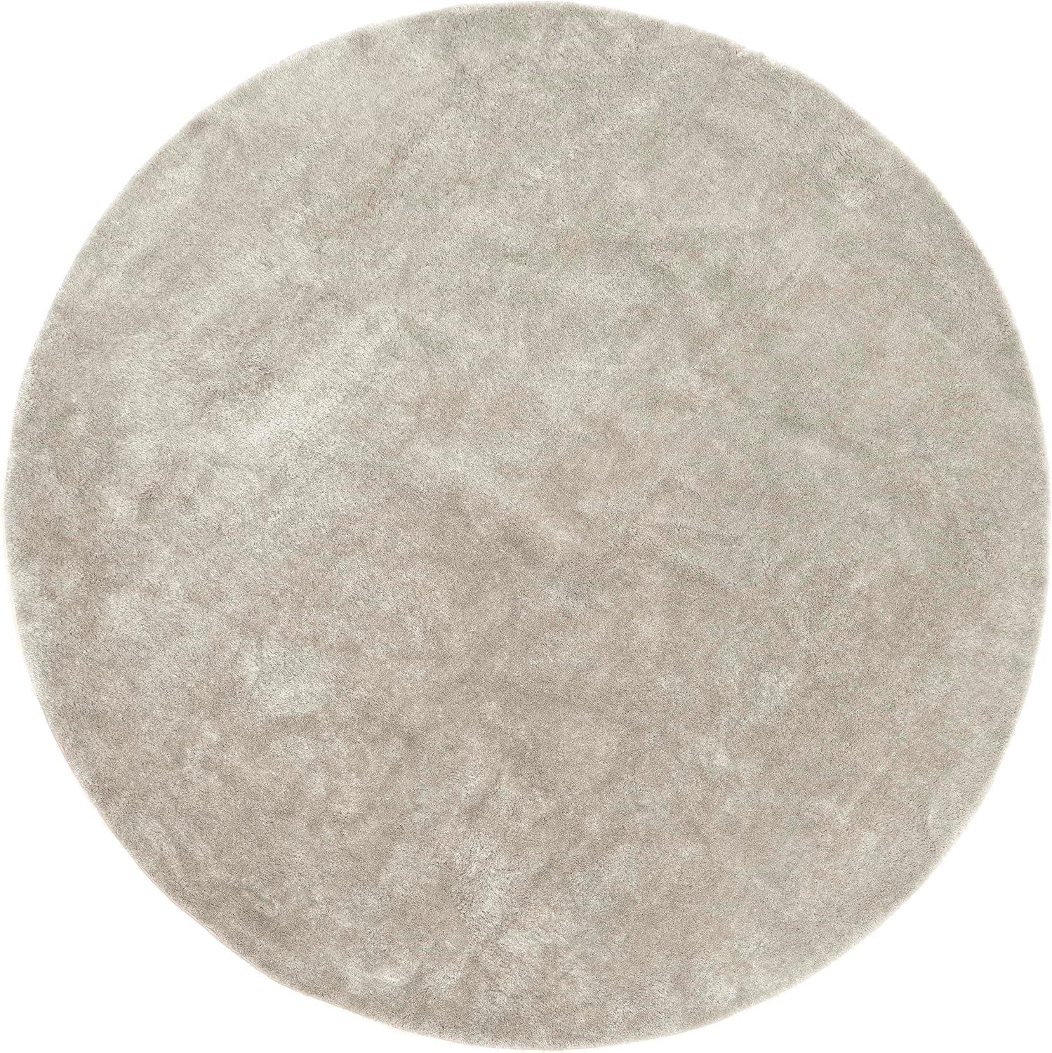 Nuloom Loni Solid 6 Round Machine Washable Shag Indoor Area Rug for Living Room Bedroom Dining Room Nursery, Beige