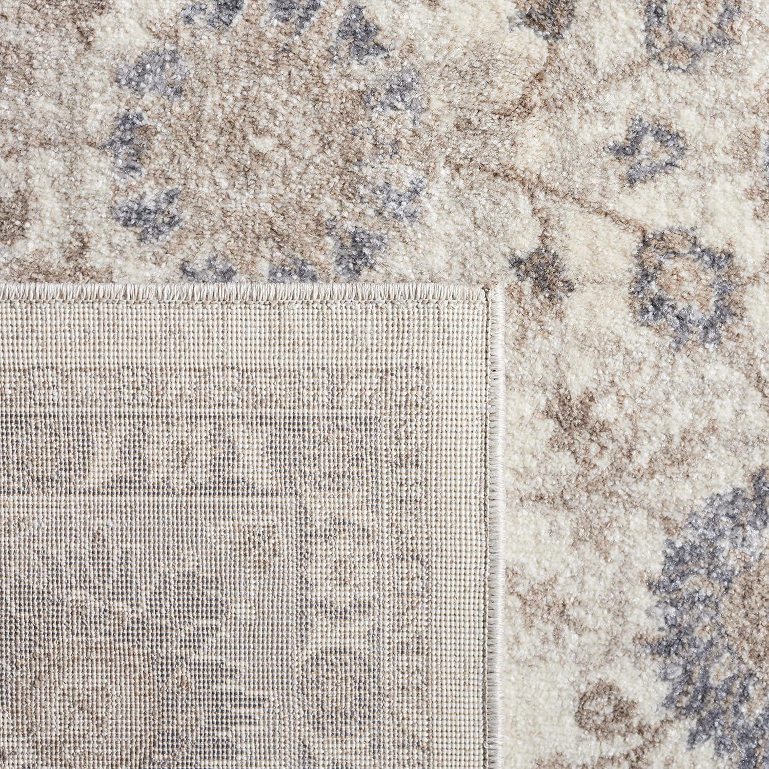 Sofia SOF330 Power Loomed Area Rug - Ivory/Grey - 3'x5' - Safavieh.