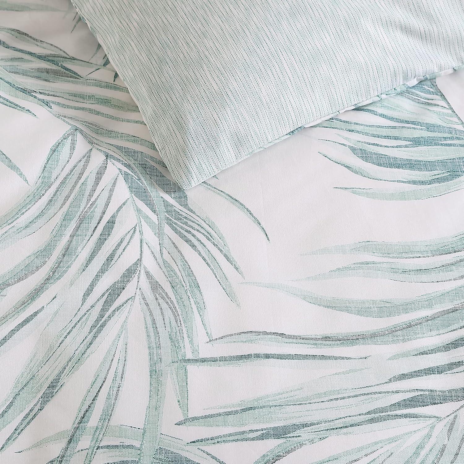 Tommy Bahama Canyon Palms Green Cotton Duvet Cover Set