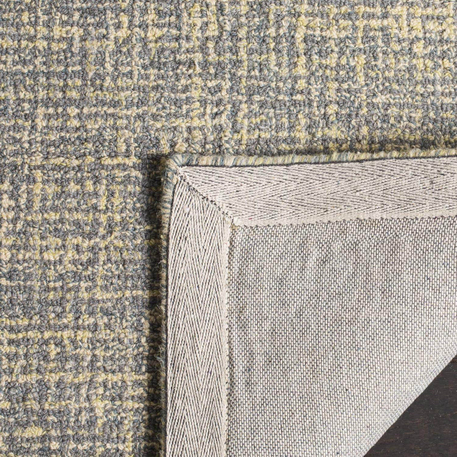 Abstract ABT220 Handmade Indoor Area Rug - Sage/Ivory - 6'x9' - Safavieh