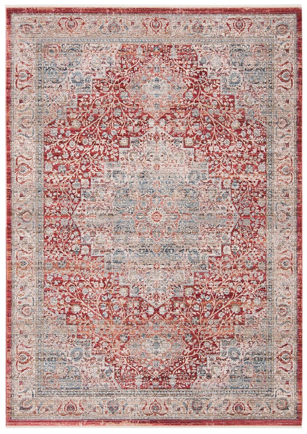 Kenitra KRA672 Power Loomed Area Rug - Blue/Ivory - 8'x10' - Safavieh.