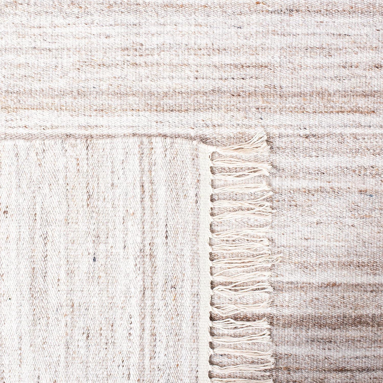 Kilim KLM551 Hand Loomed Area Rug - Ivory/Brown - 7'x7' - Safavieh.