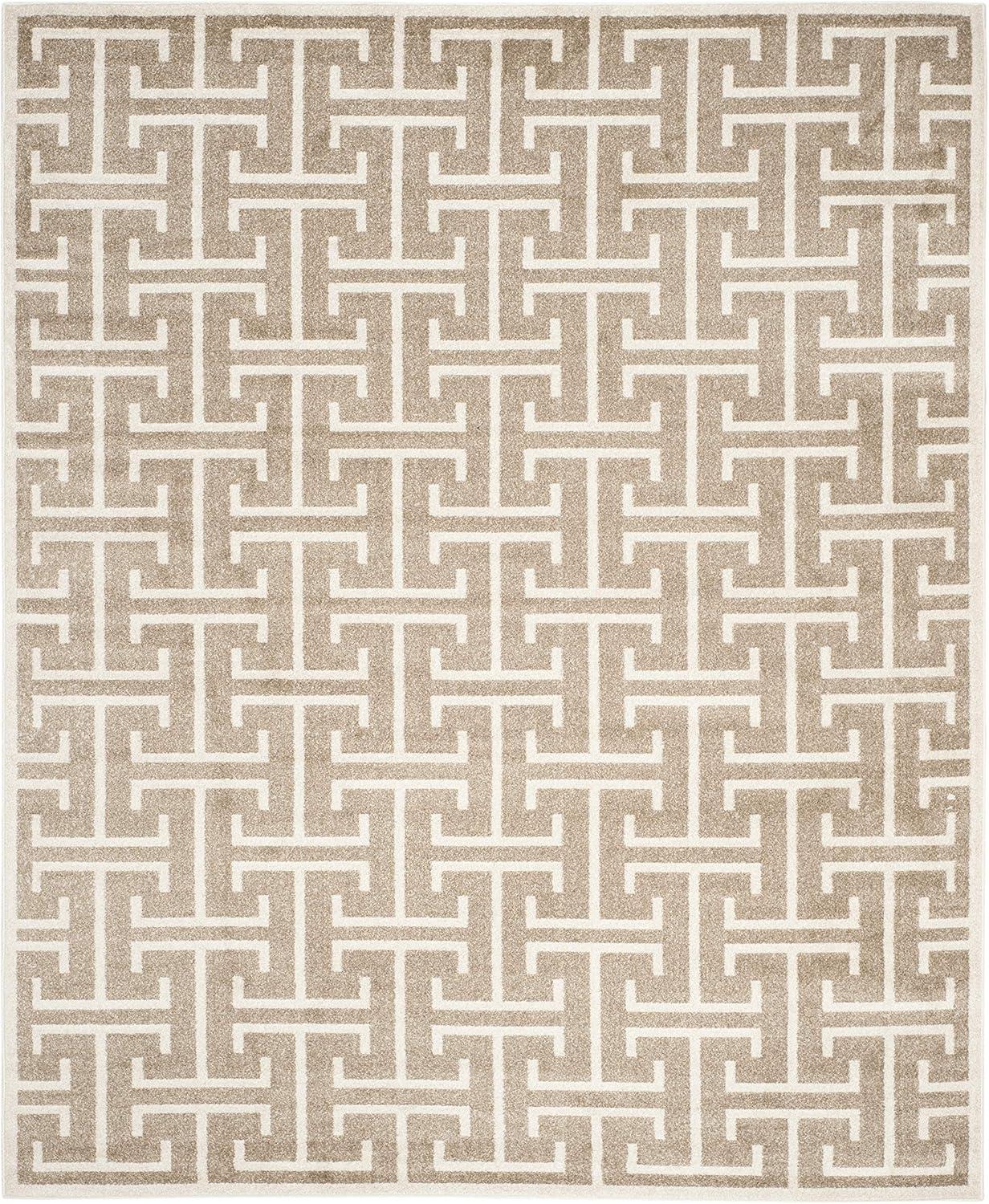 Amherst AMT404 Power Loomed Area Rug - Wheat/Beige - 8'x10' - Safavieh.