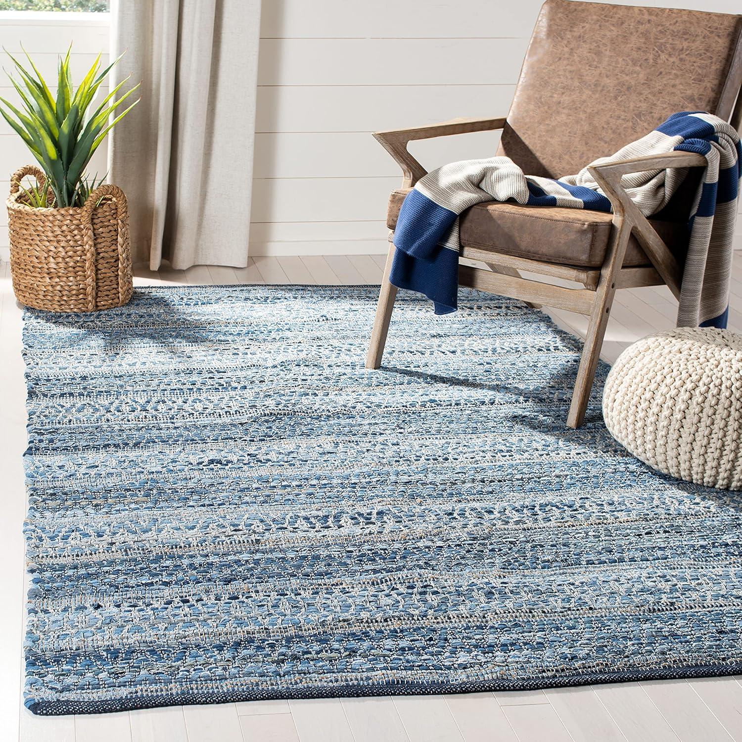 Bungalow Rose Montauk Hand Woven Performance Geometric Rug