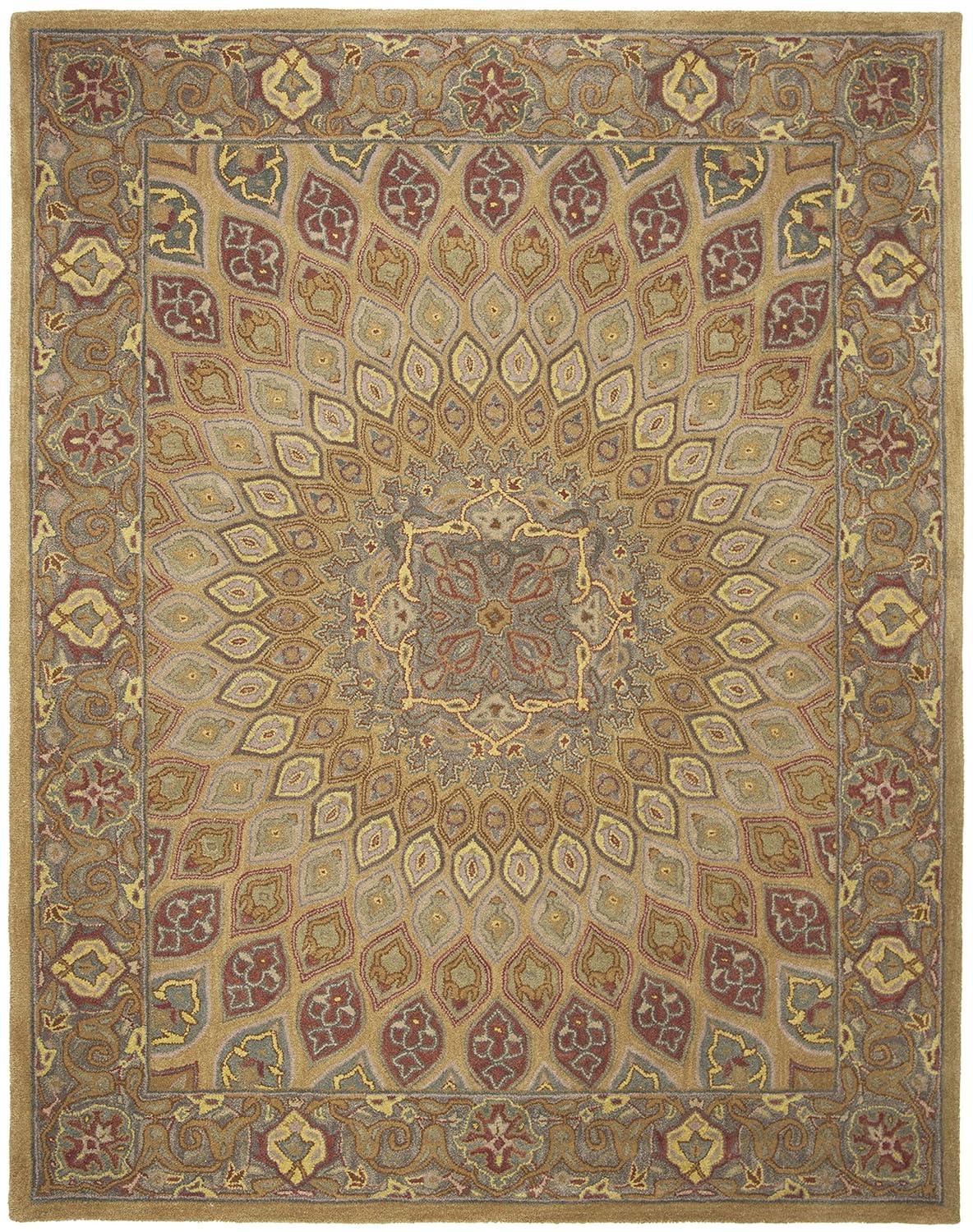 Heritage HG914 Hand Tufted Area Rug - Blue/Grey - 8'3"x11' - Safavieh.