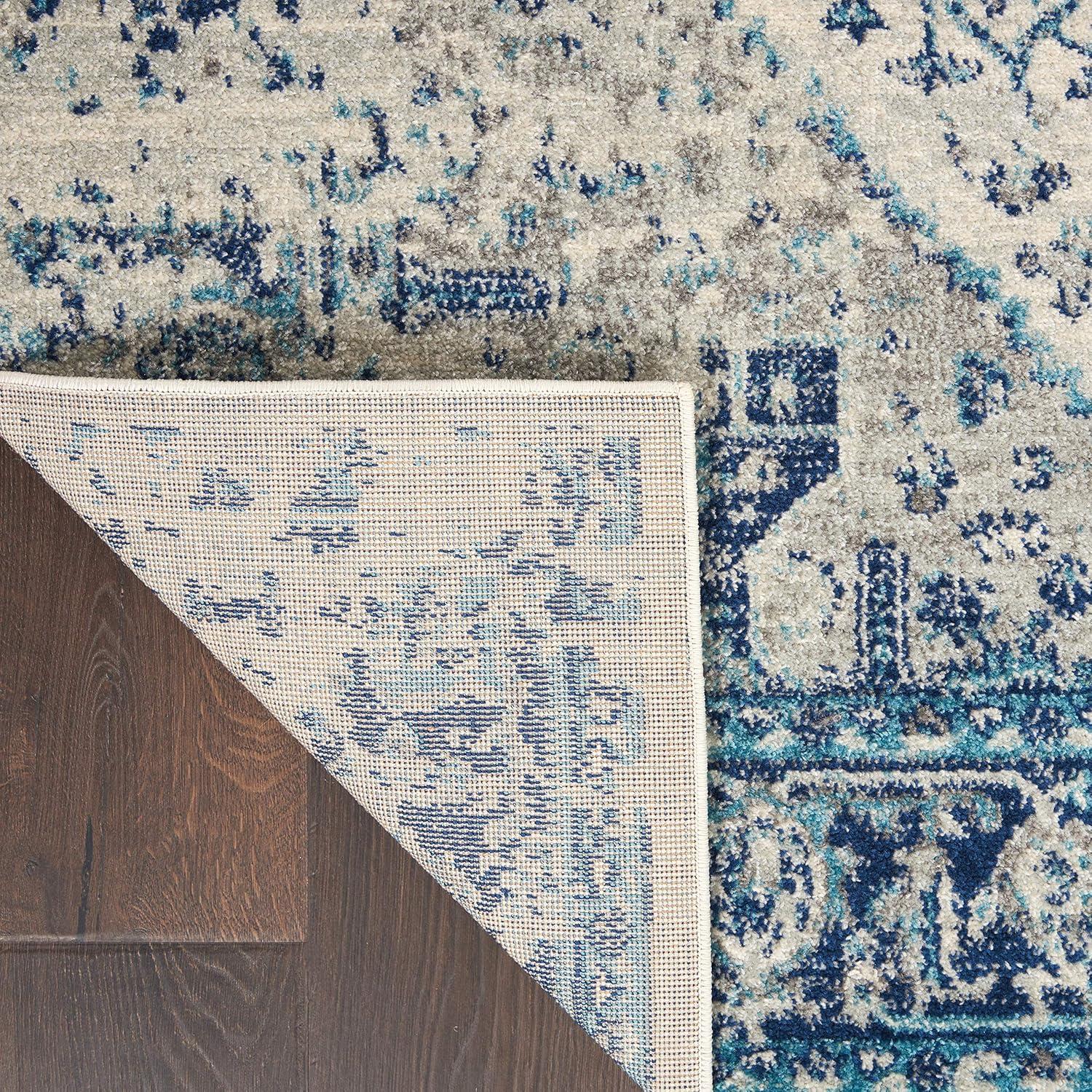 Nourison Tranquil Persian Indoor Rug Ivory Light Blue 5'3" x 7'3"
