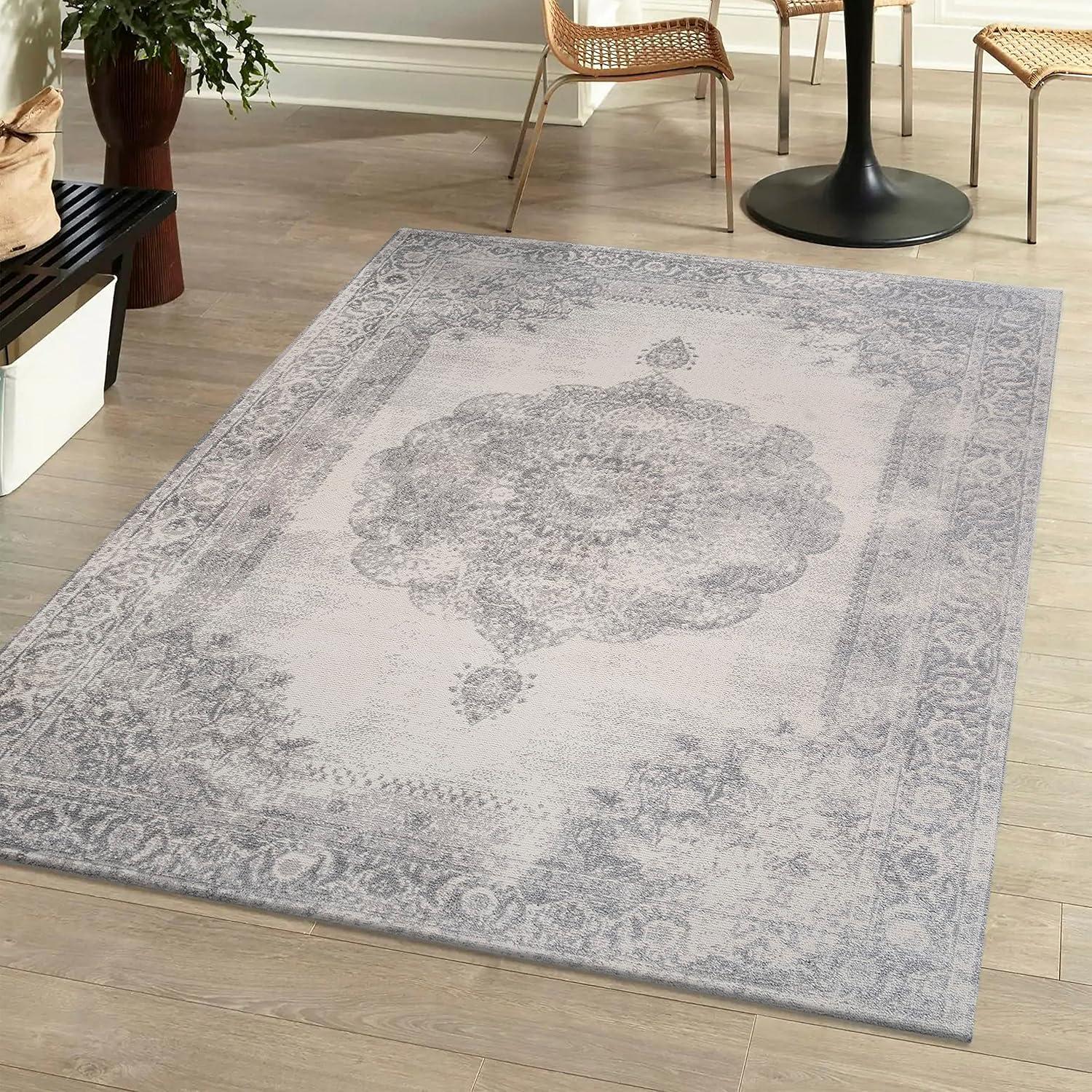 Rosalia Cottage Medallion Indoor Area Rug - JONATHAN Y