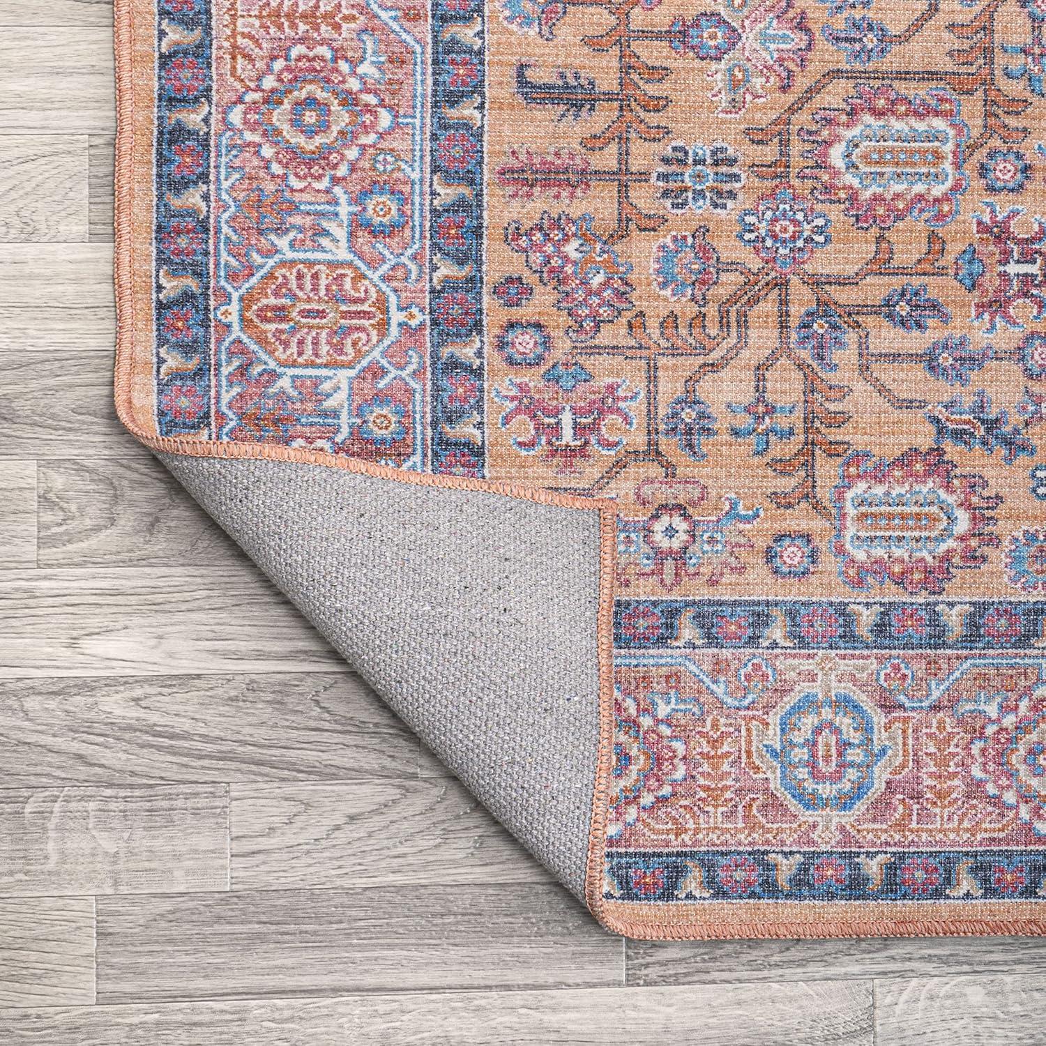 3' x 5' Kemer All-Over Persian Machine Washable Indoor/Outdoor Area Rug, Multi - JONATHAN Y