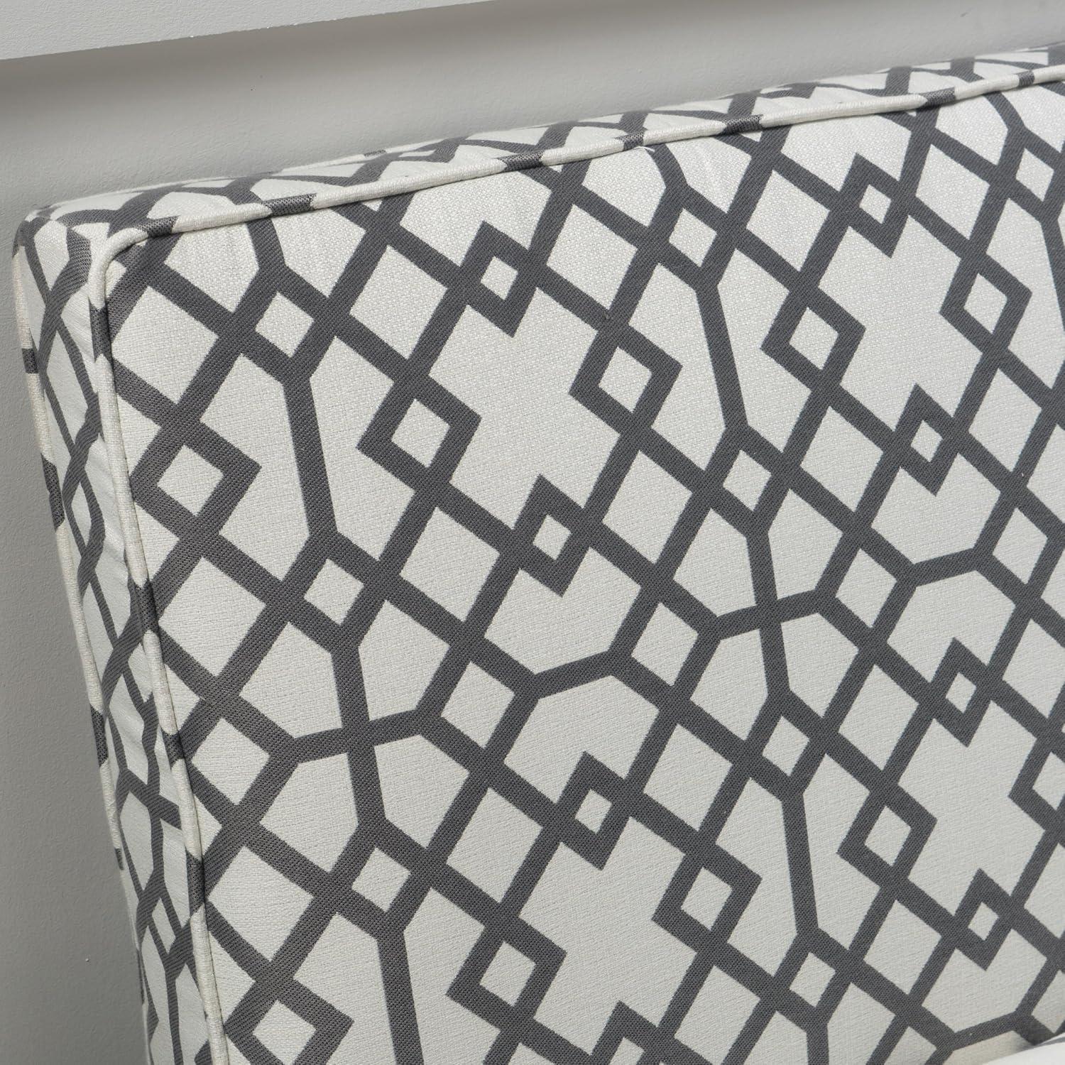 Dejon Loveseat Gray Pattern - Christopher Knight Home: Transitional Style, Polyester Upholstery, Spot Clean