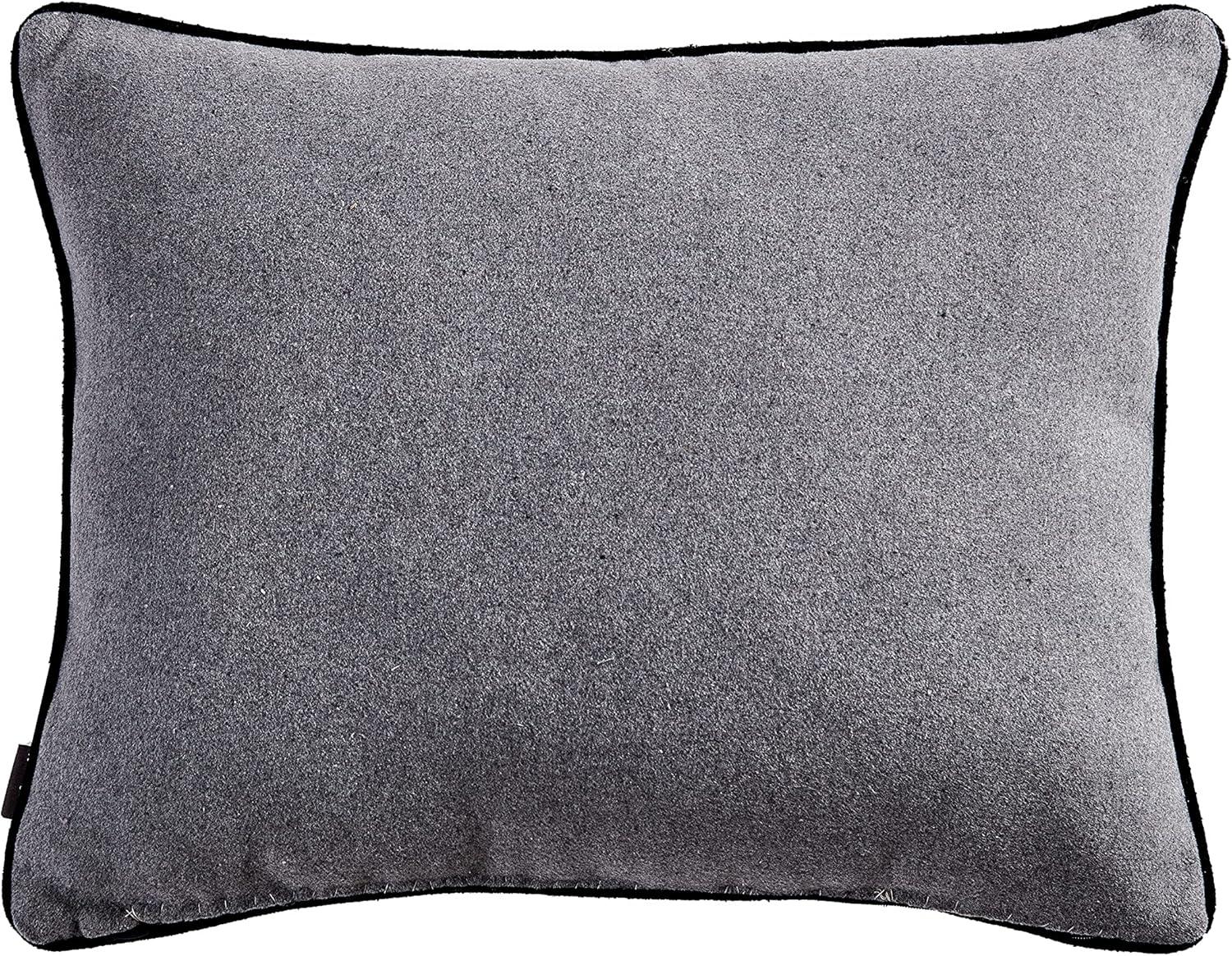 Elk Charcoal Breakfast Throw Pillow - Eddie Bauer: Microfiber, OEKO-TEX Certified, Indoor Use, Zipper Closure