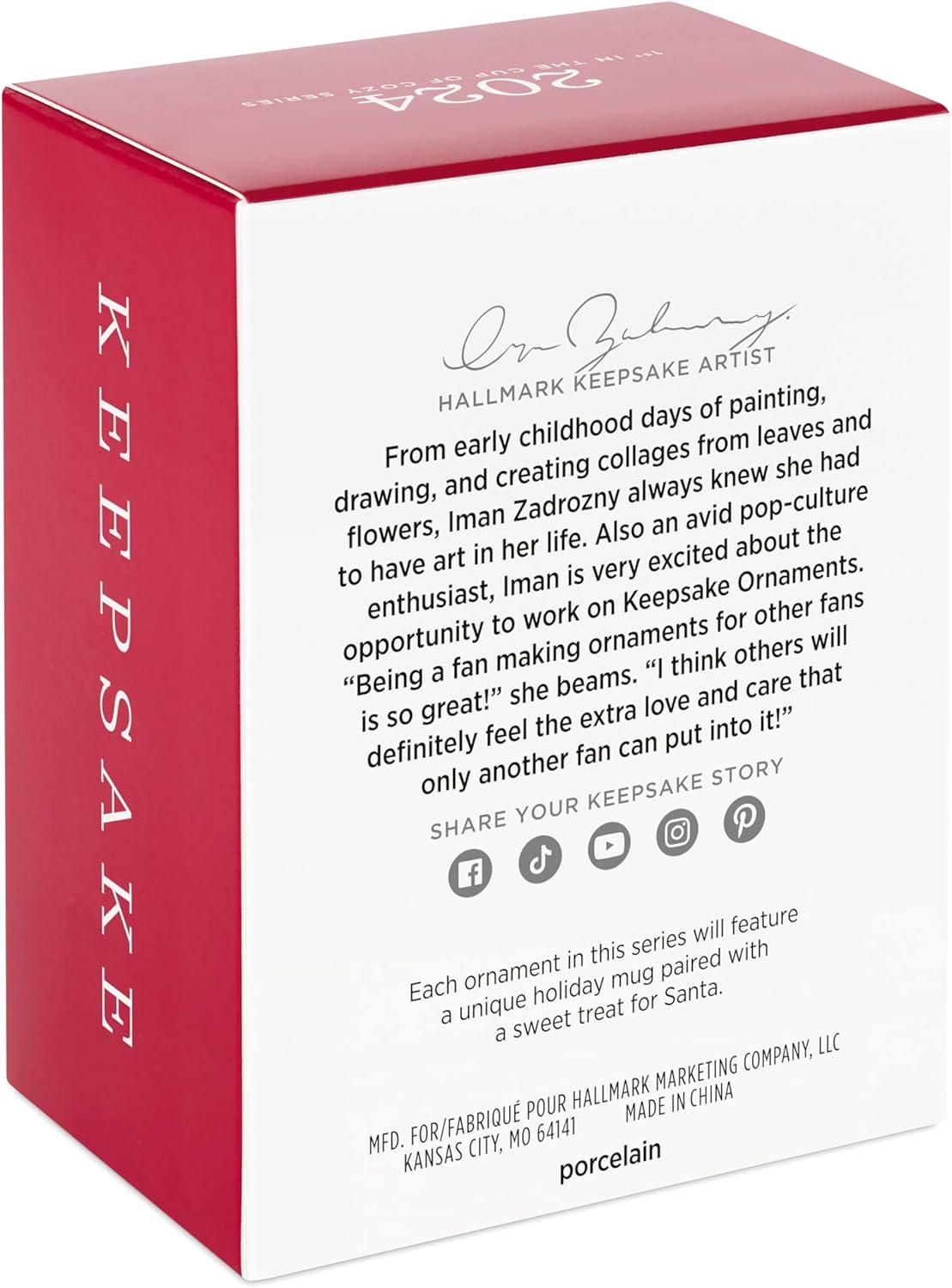 Hallmark Keepsake Christmas Ornament 2024, Cup of Cozy, Porcelain, Gifts for Christmas Lovers