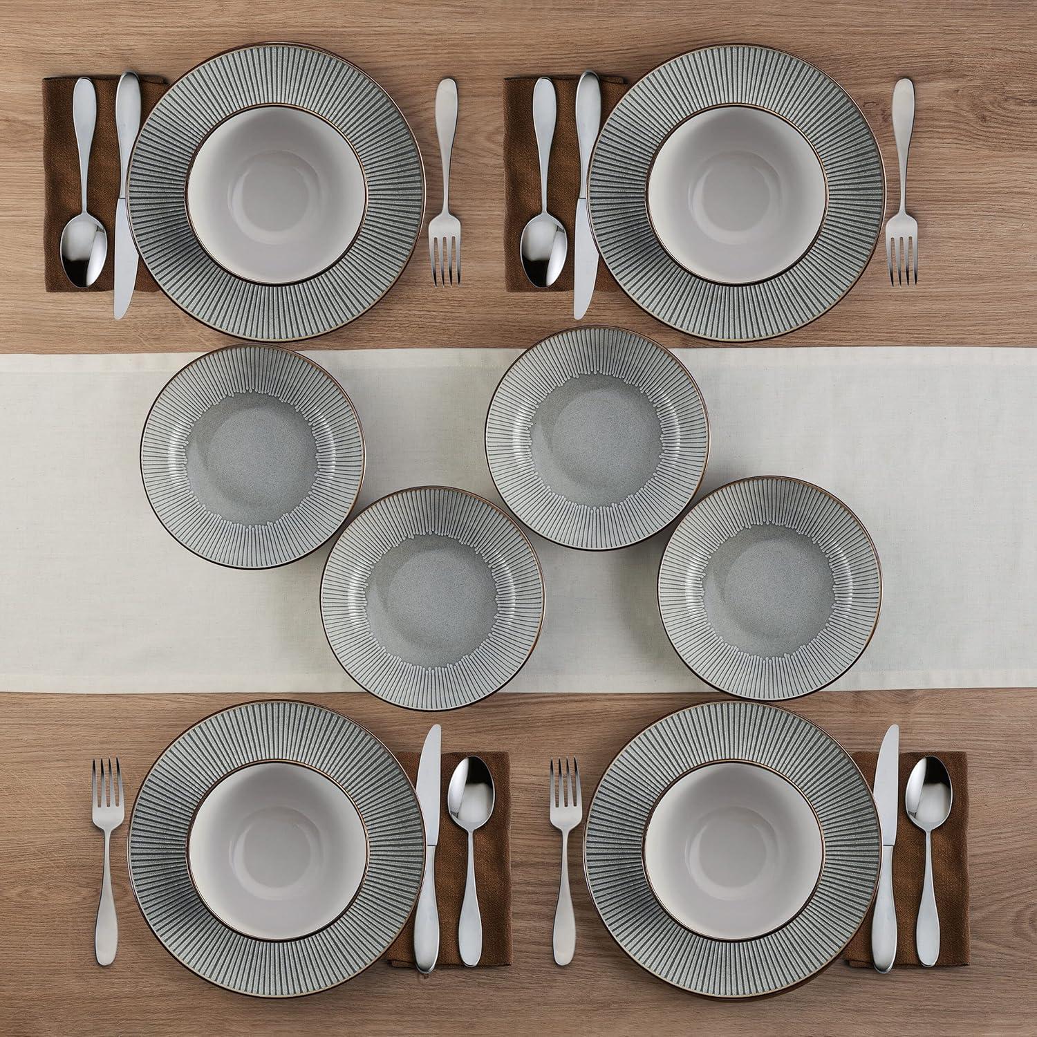 Arlie 12-Piece Stoneware Dinnerware Set, Service for 4