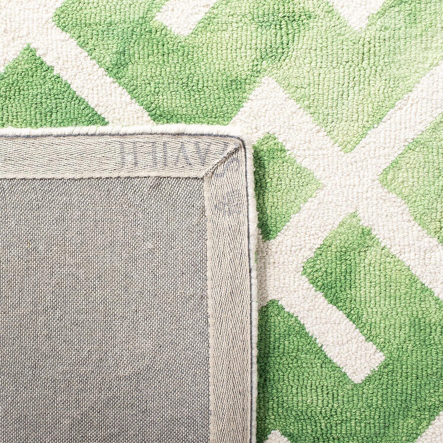 Dip Dye DDY677 Hand Tufted Indoor Area Rug - Green/Ivory - 5'x8' - Safavieh