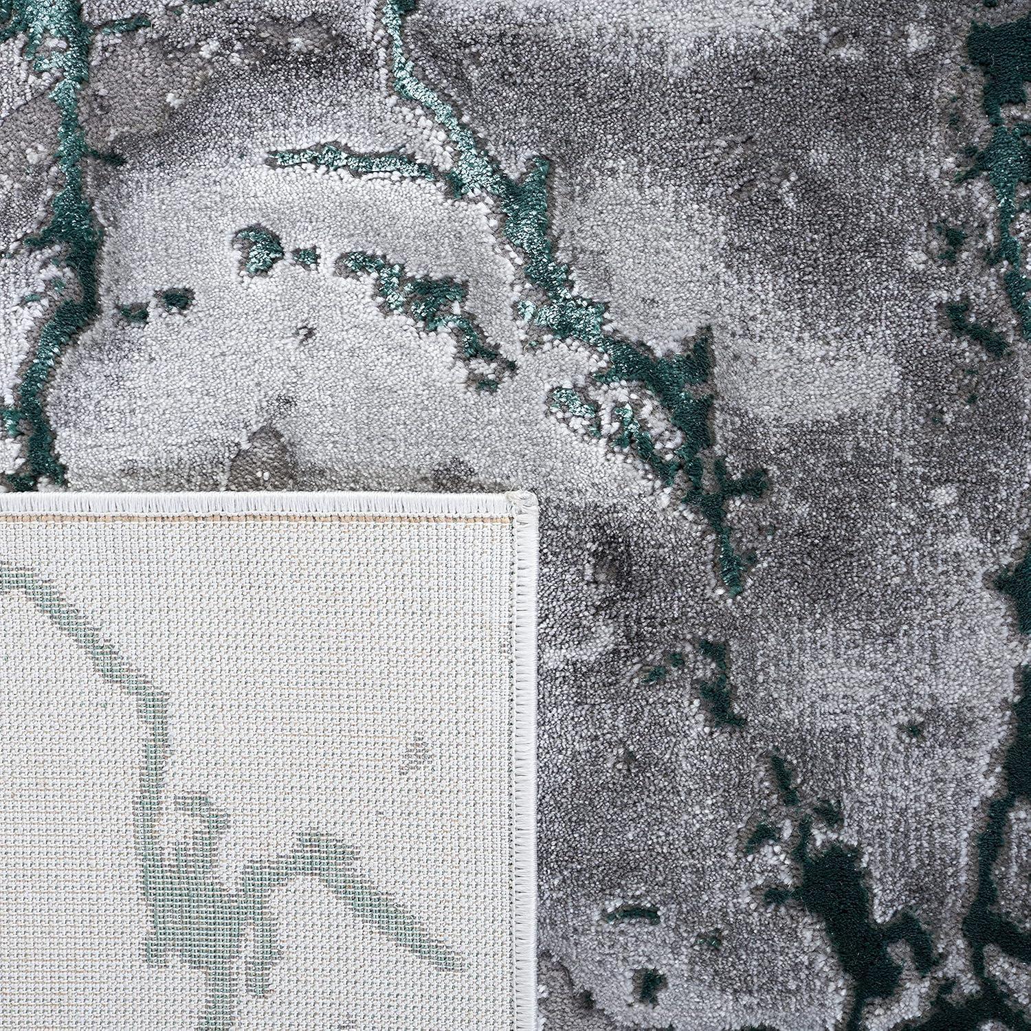 Craft CFT877 Loomed Indoor Runner Rug - Grey/Green - 2'3"x8' - Safavieh