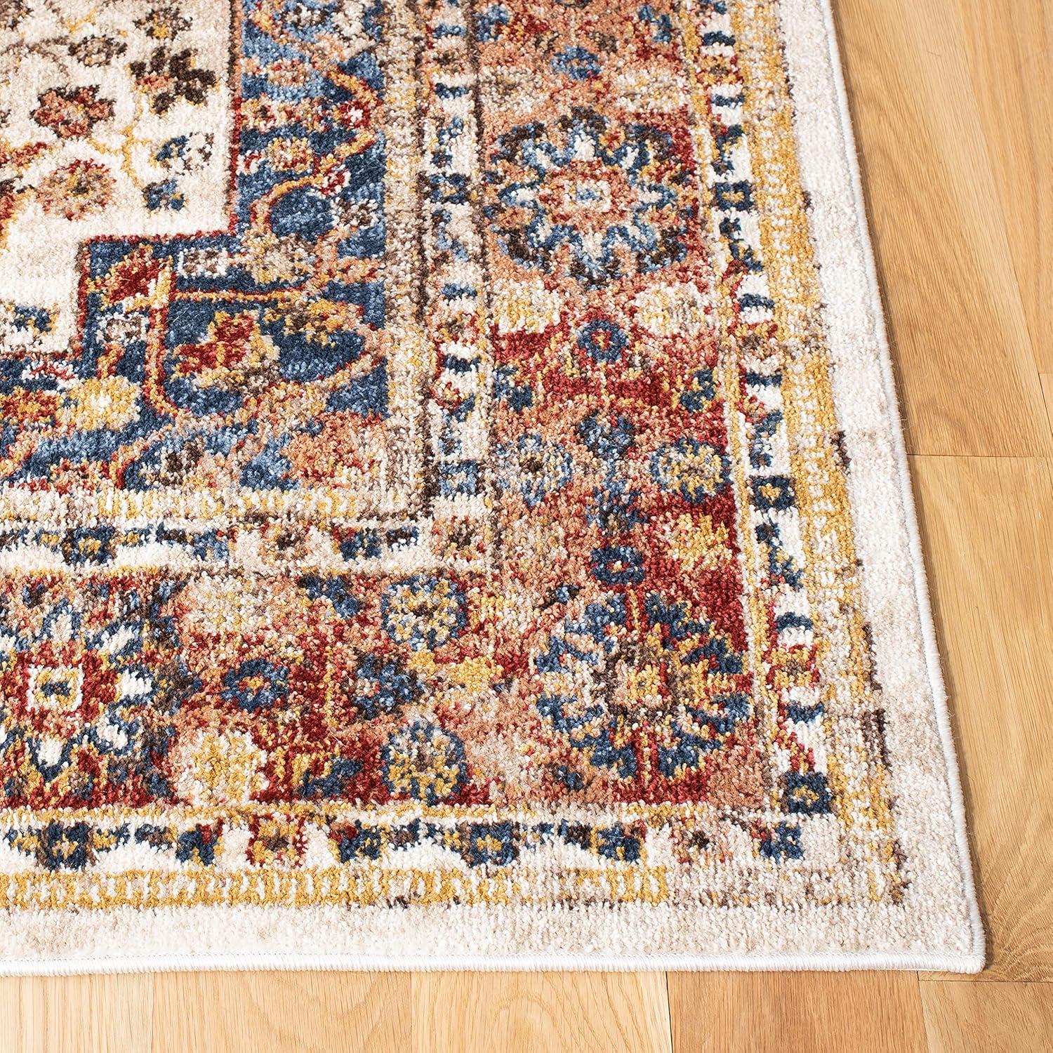 Bijar BIJ652 Power Loomed Area Rug - Brown/Rust - 3'x3' - Safavieh.