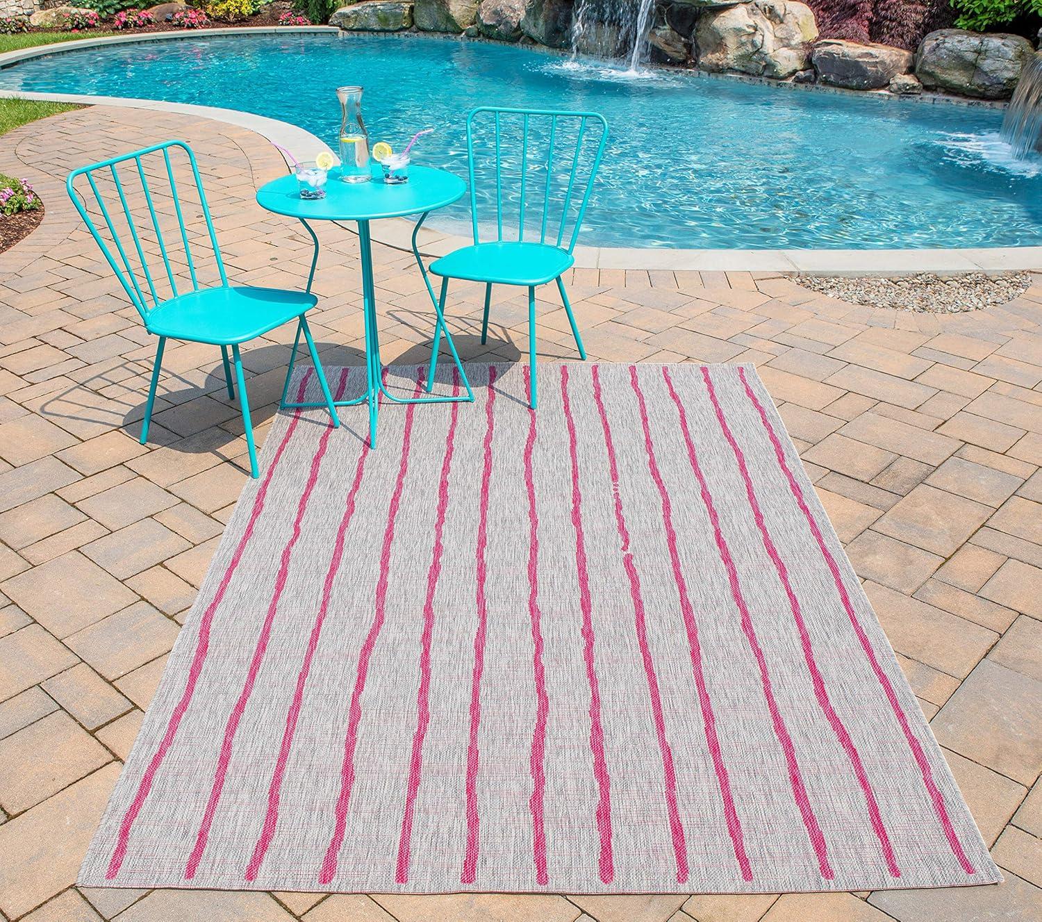 Sicily Fuschia Indoor/Outdoor Rug