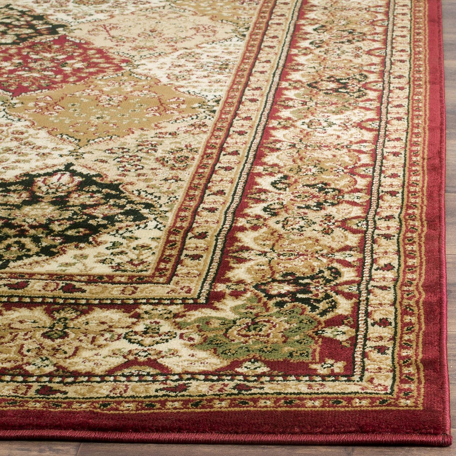 Lyndhurst LNH221 Power Loomed Area Rug - Multi/Red - 5'3"x7'6" - Safavieh