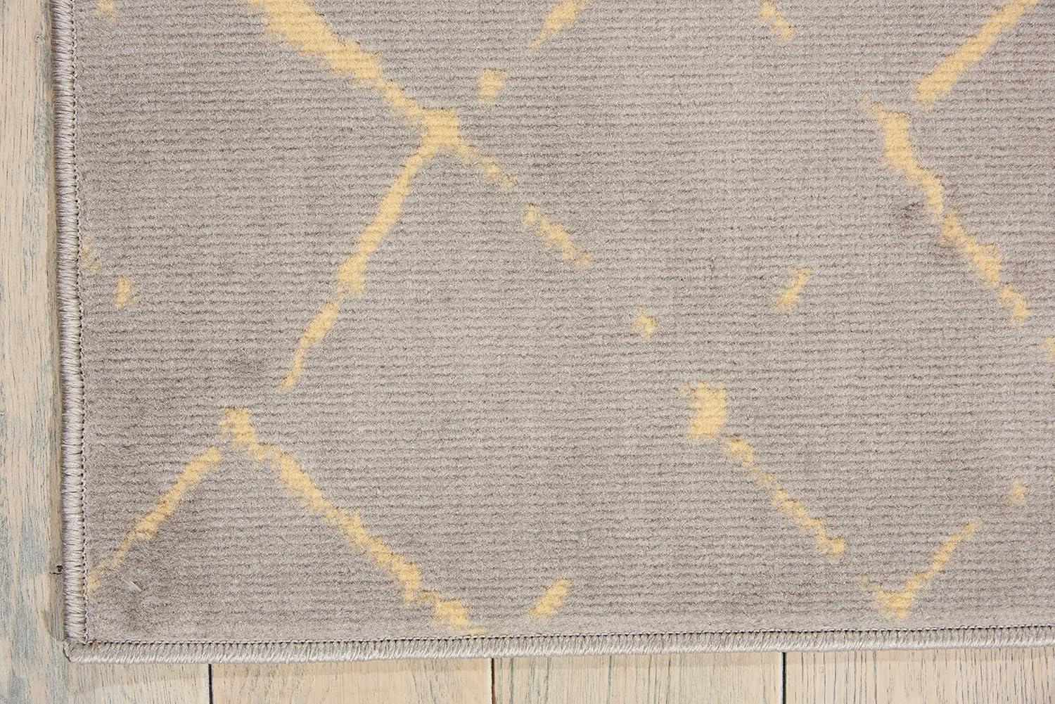 Nourison Grafix Grey Area Rug GRF04 5'3"X7'3"