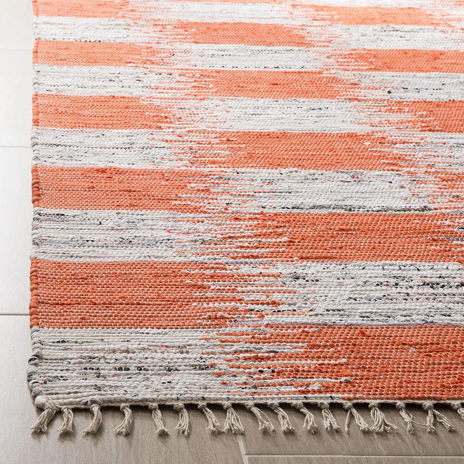 Montauk MTK721 Hand Woven Indoor Area Rug - Orange/Multi - 4'x6' - Safavieh.