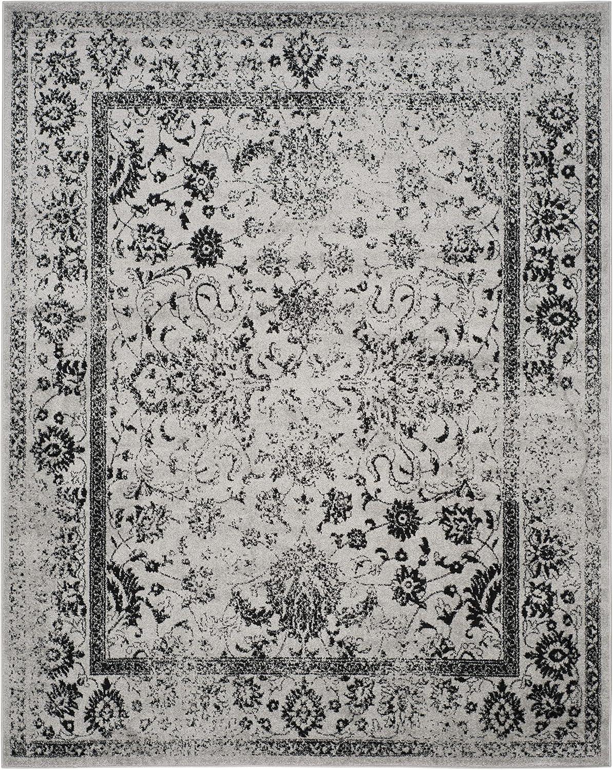 Adirondack ADR109 Machine Made Indoor Area Rug - Grey/Black - 8'x10' - Safavieh