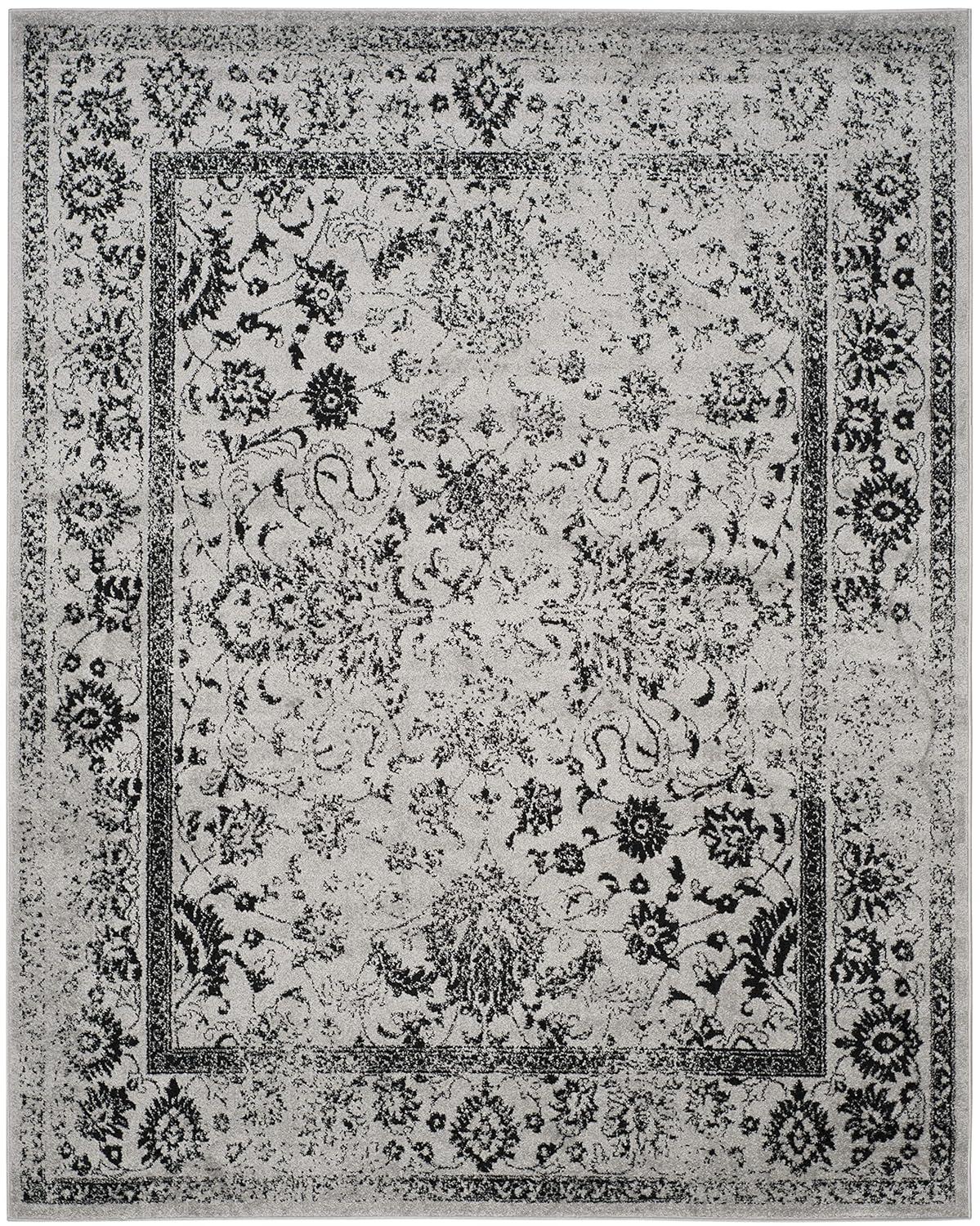 Adirondack ADR109 Machine Made Indoor Area Rug - Grey/Black - 8'x10' - Safavieh