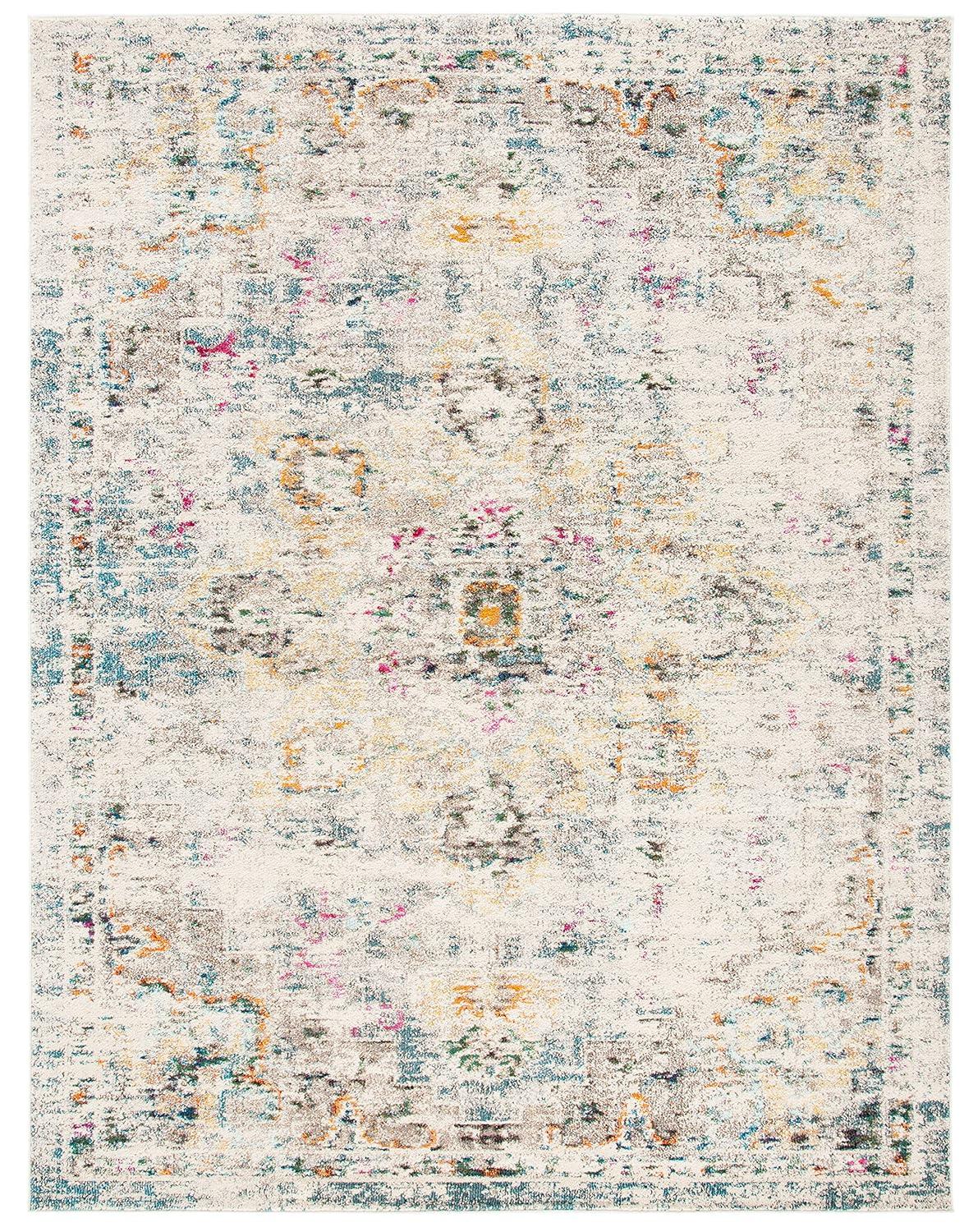Madison MAD473 Power Loomed Indoor Area Rug - Grey/Gold - 9'x12' - Safavieh