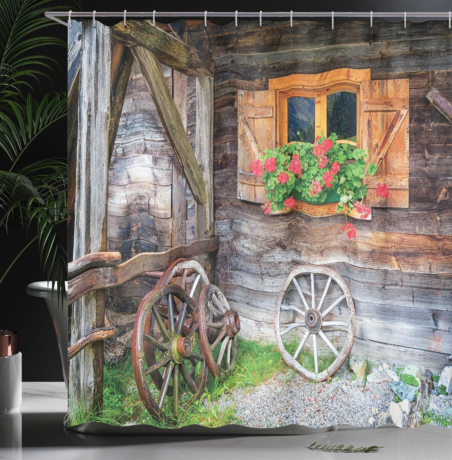 East Urban Home Shower Curtain with Hooks Included
