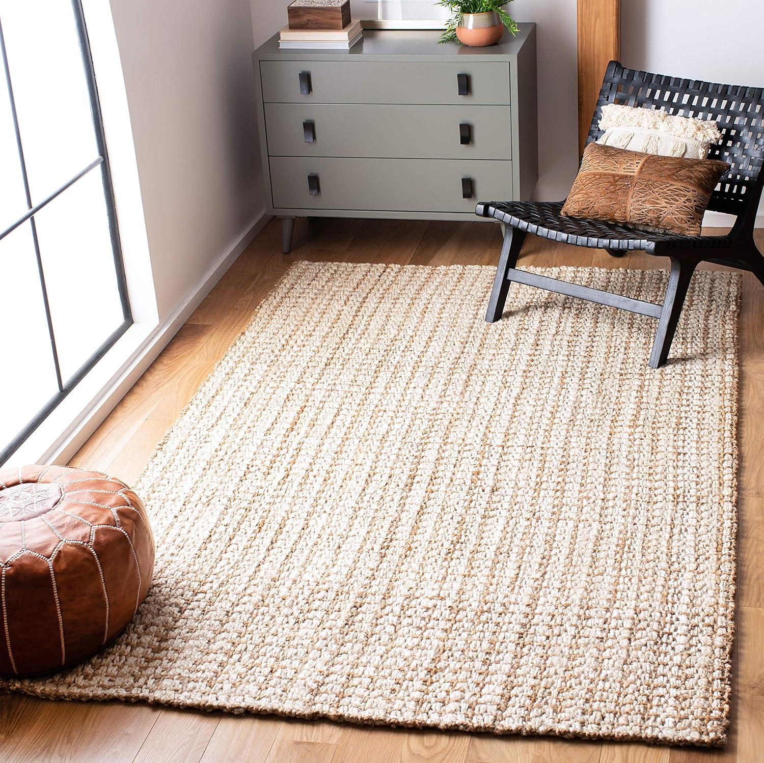 Natural Fiber NF186 Hand Loomed Area Rug - Ivory/Natural - 3'x5' - Safavieh.