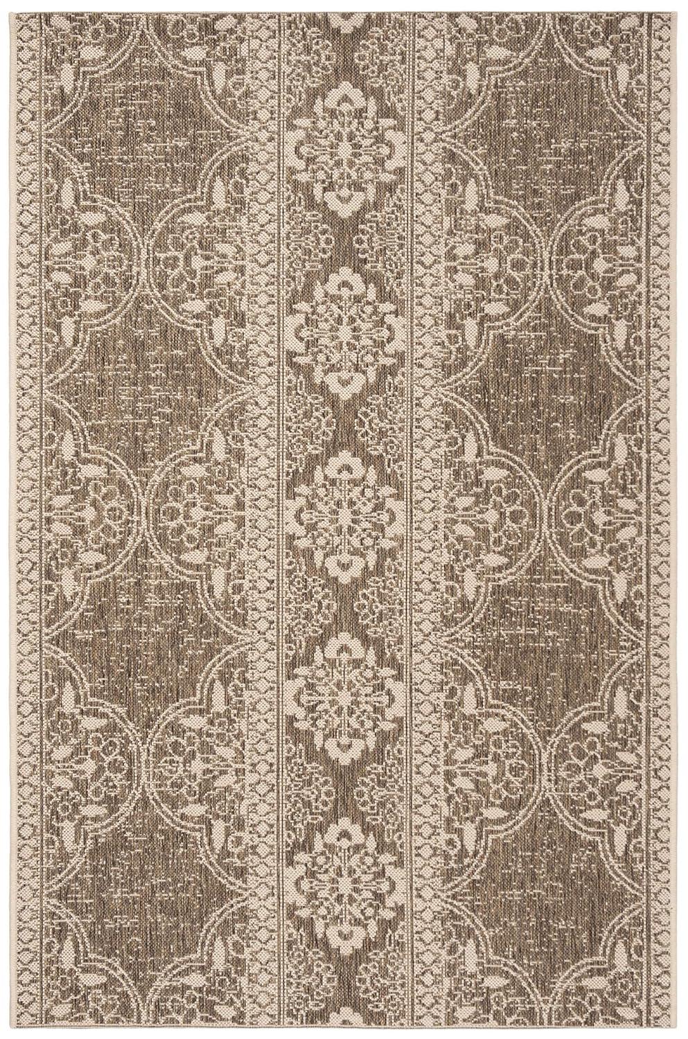 SAFAVIEH Beach House Kiaran Southwestern Indoor/Outdoor Area Rug Cream/Beige, 3' x 5'