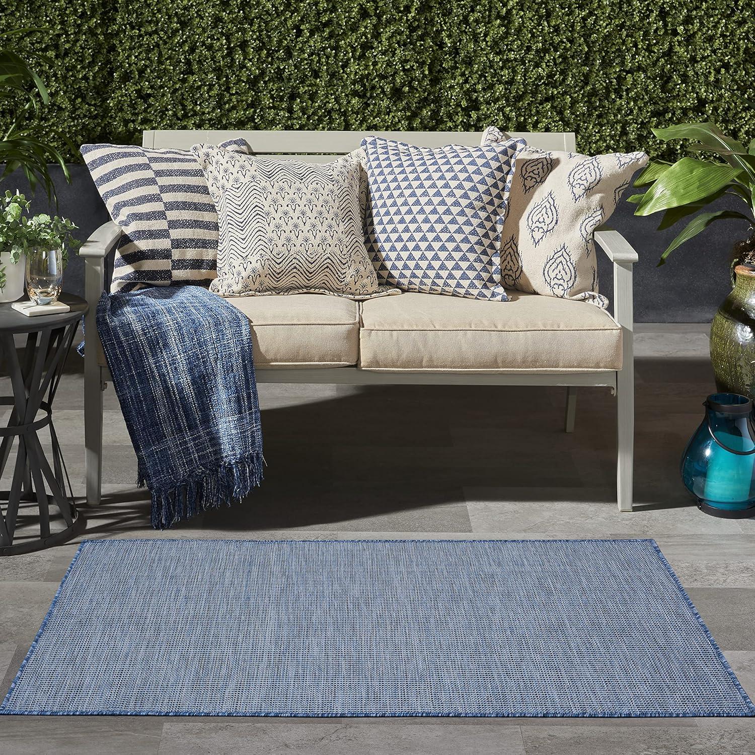 Nourison Positano POS01 Indoor/outdoor Area Rug - Navy Blue 3' x 5'