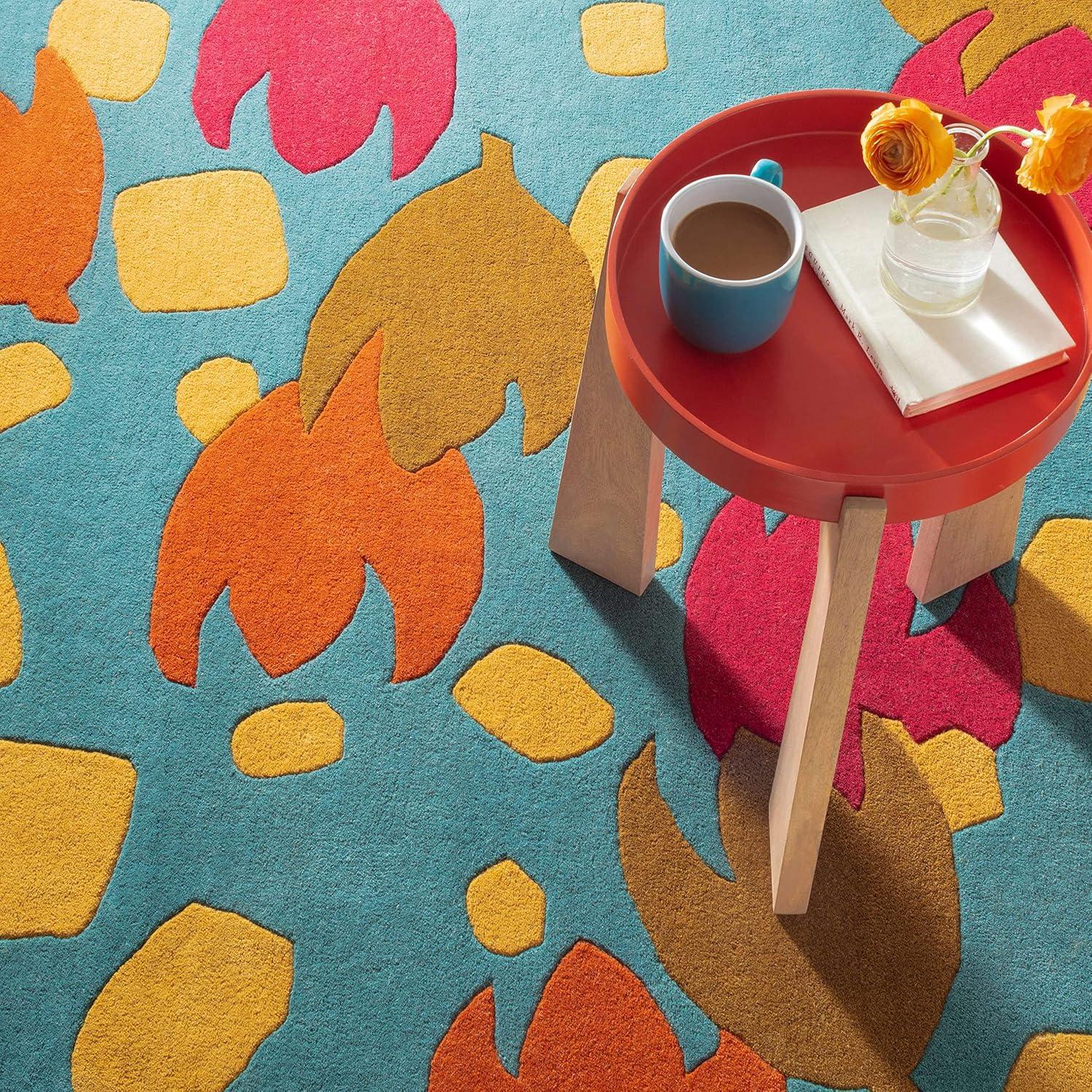 Ines Multi Hand Micro Hooked Wool Rug