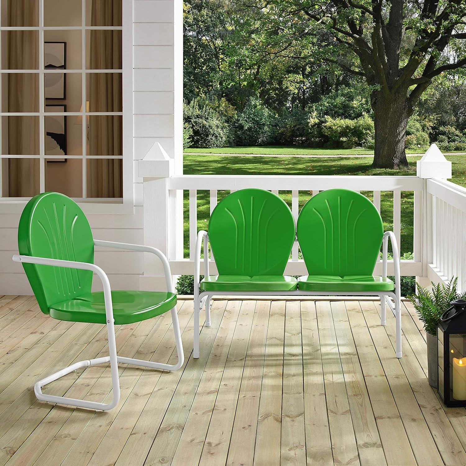 Griffith 2pc Outdoor Seating Set - Kelly Green - Crosley