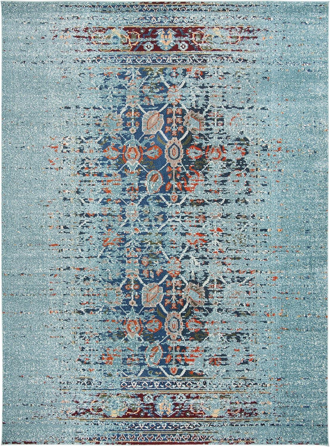 SAFAVIEH Monaco Annabelle Vintage Area Rug, Blue/Multi, 10' x 14'