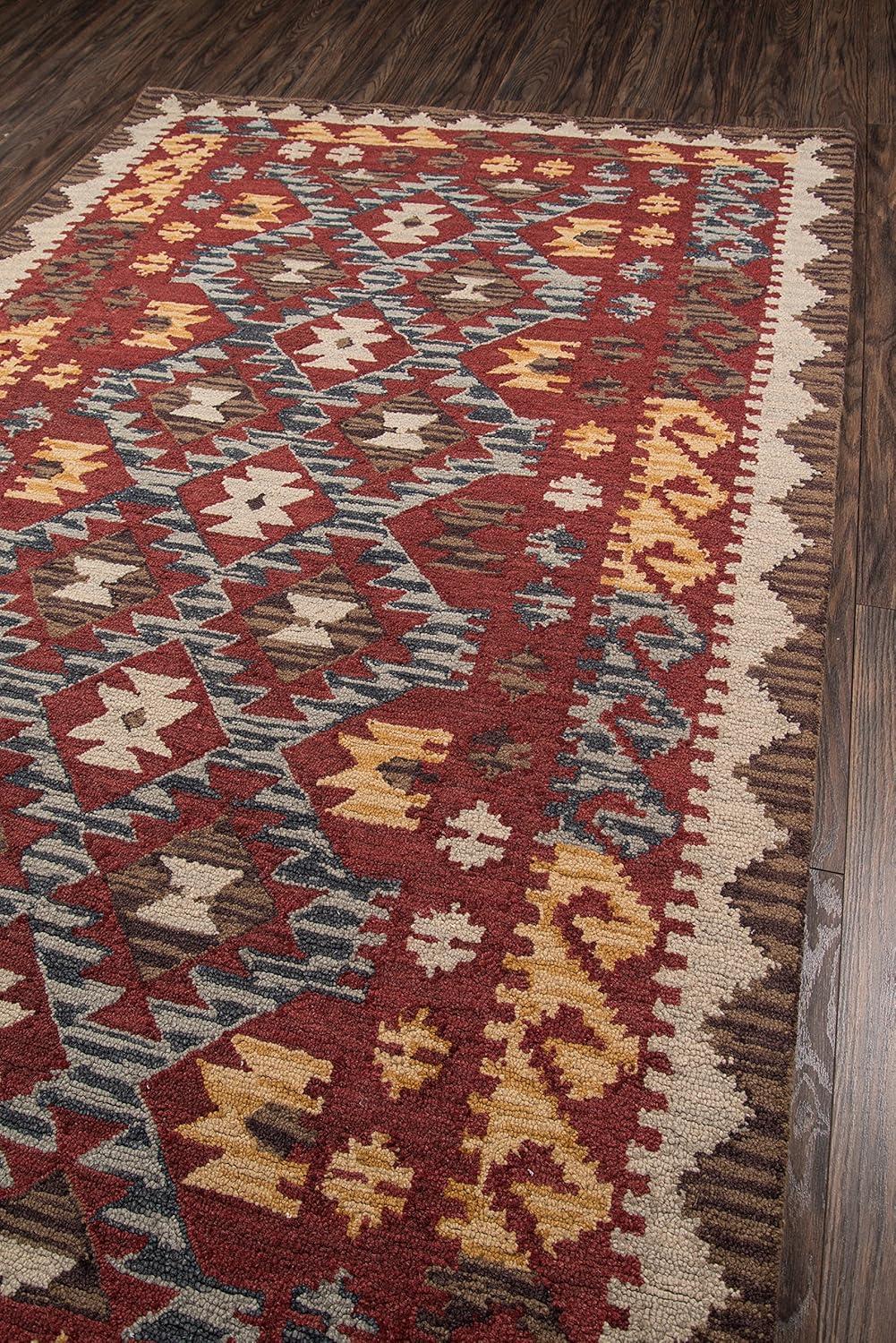 Momeni Tangier Area Rug, Red, 9'6" X 13'6"